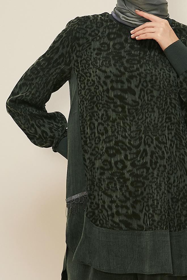 Tesettür giyim HAKİ 46127 CUPRO 2305 2 Lİ PANT.TK 38-46 TEK40 - ALVİNA