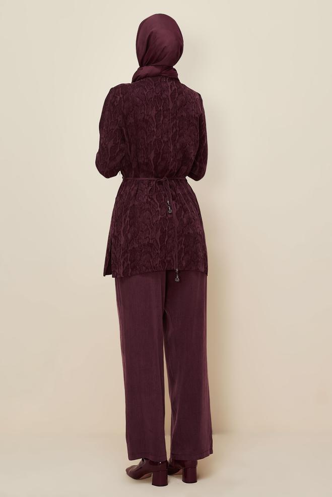 Hijab clothing CLARET RED 46139 CUPRO 2286 2′Lİ PANT.TK. 38-46 TEK40 - ALVİNA