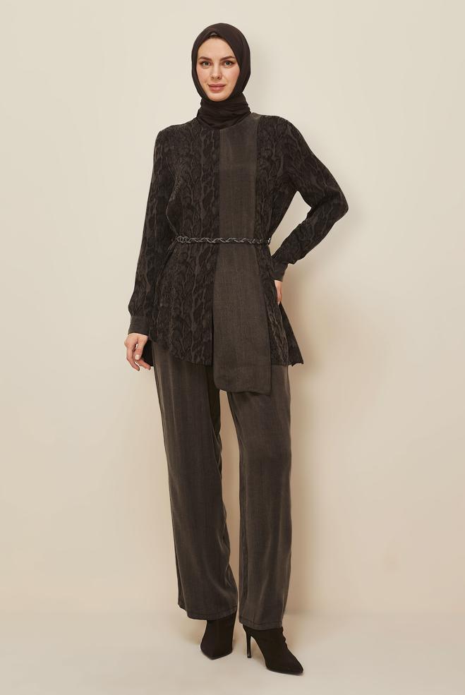 Hijab clothing BROWN 46139 CUPRO 2286 2′Lİ PANT.TK. 38-46 TEK40 - ALVİNA