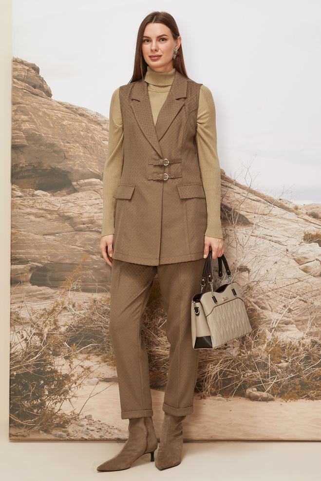 Tesettür giyim KAHVE 46205 RENO 101771 2 Lİ PANT.TK.38-44 TEK 40 - ALVİNA