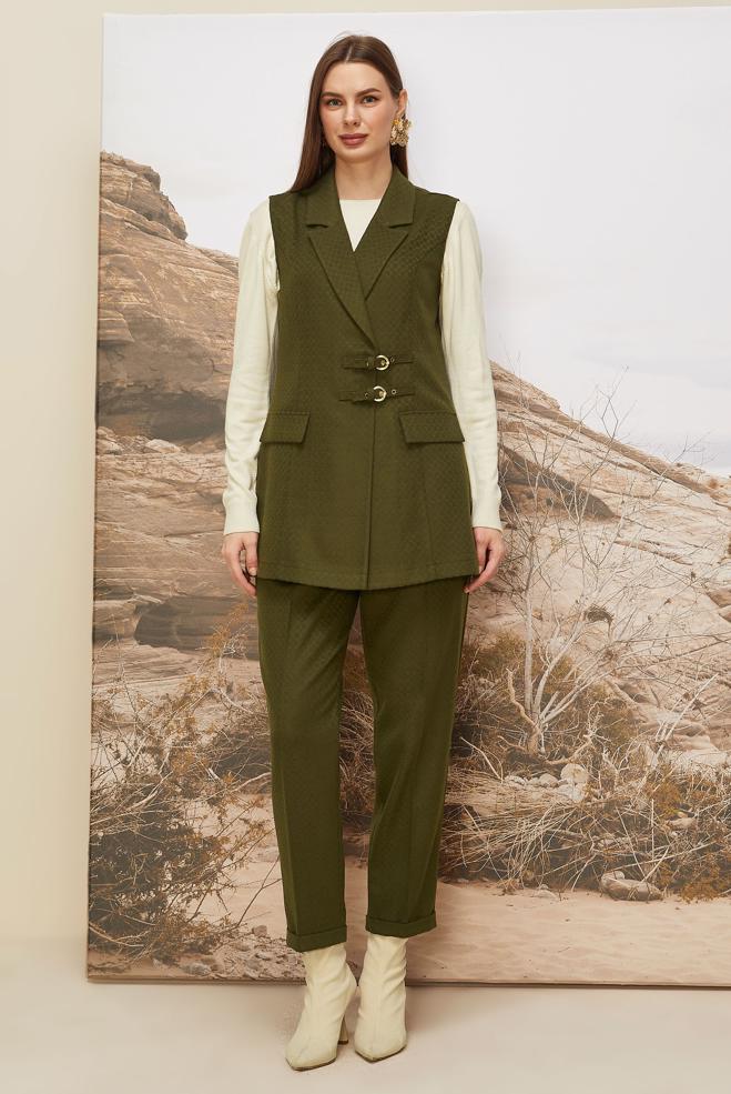 Tesettür giyim YEŞİL 46205 RENO 101771 2 Lİ PANT.TK.38-44 TEK 40 - ALVİNA