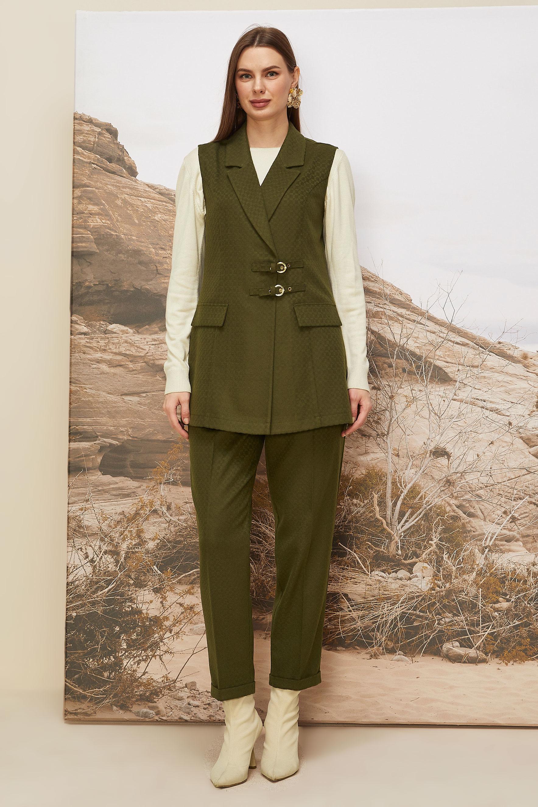 Tesettür giyim YEŞİL 46205 RENO 101771 2 Lİ PANT.TK.38-44 TEK 40