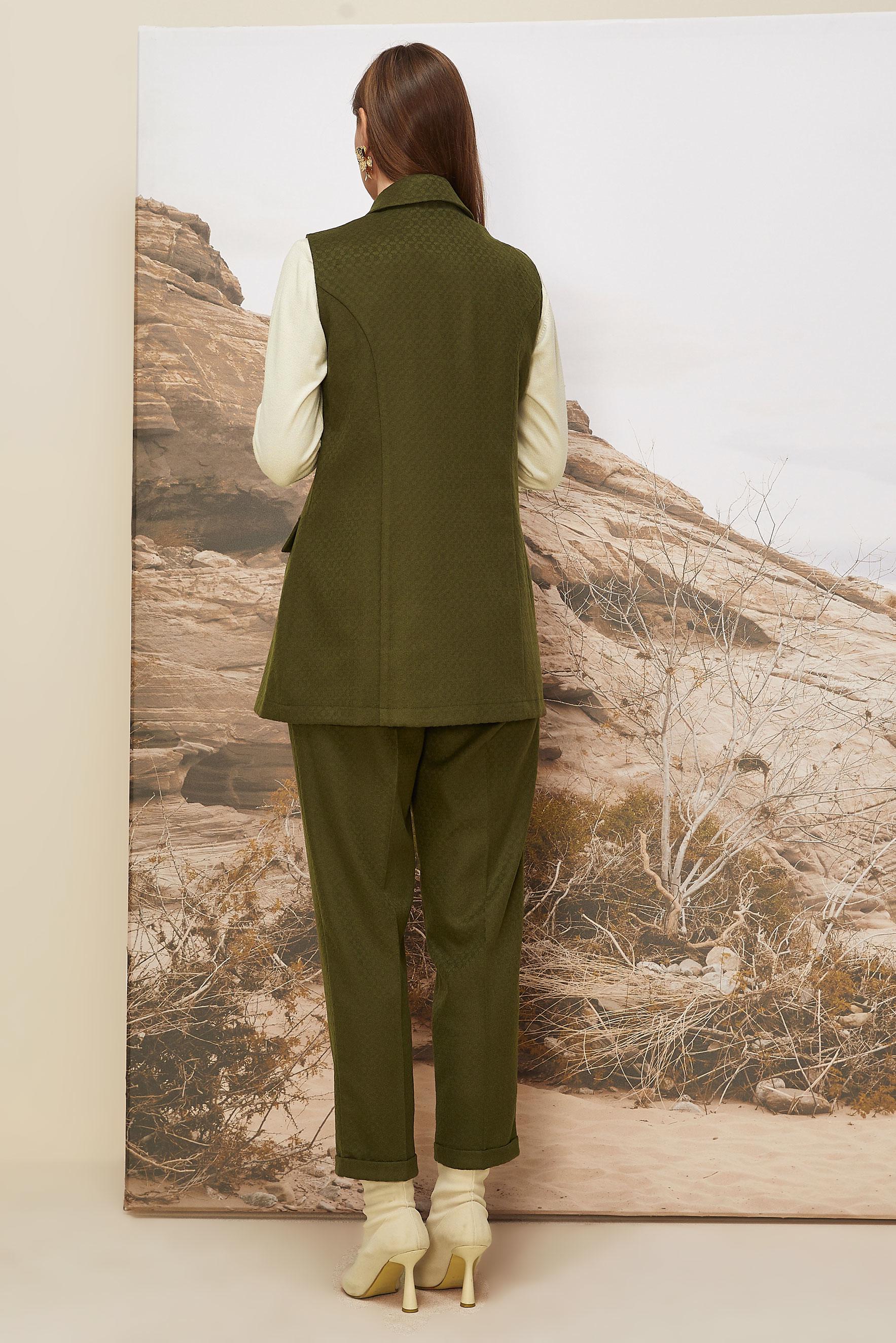 Tesettür giyim YEŞİL 46205 RENO 101771 2 Lİ PANT.TK.38-44 TEK 40