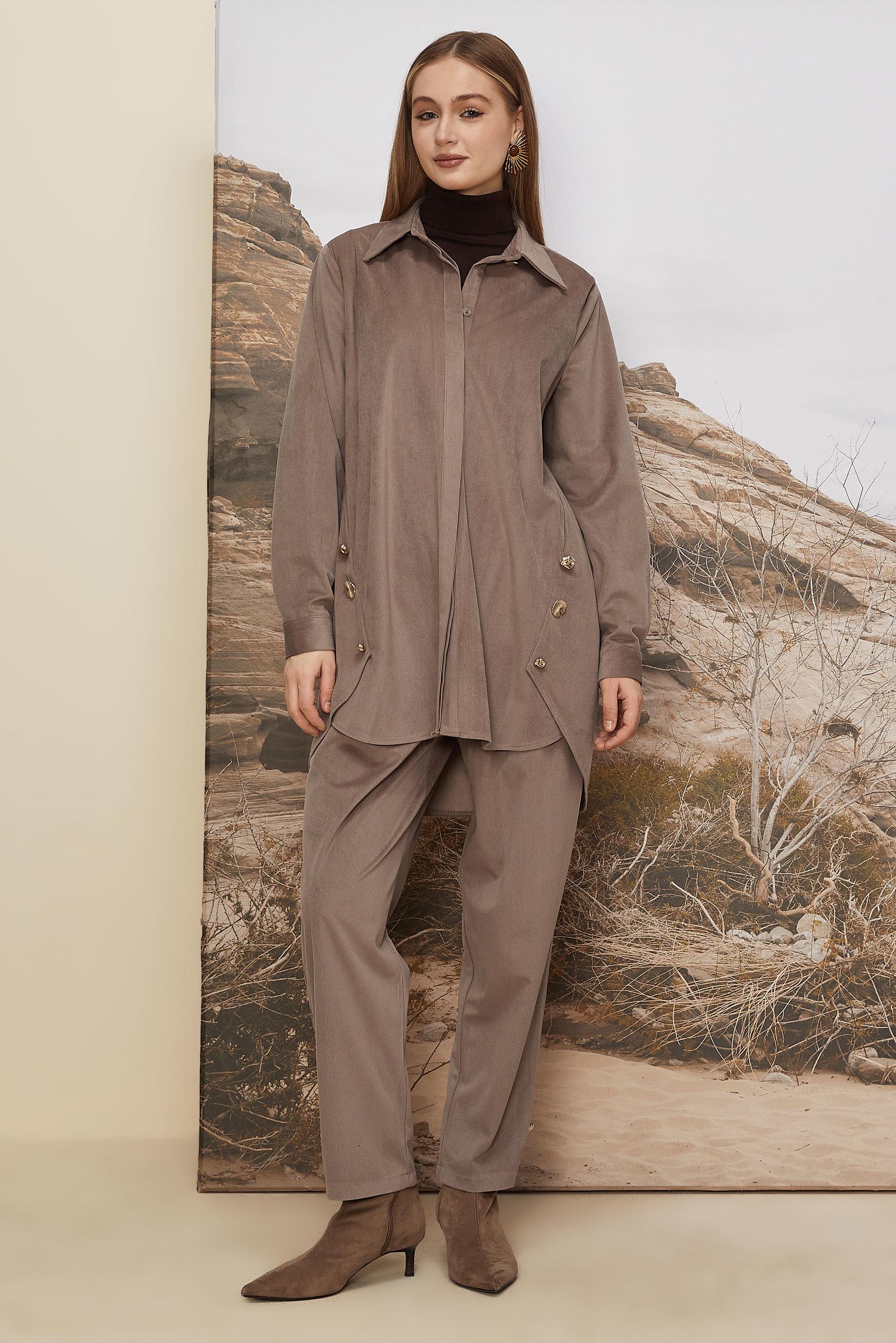 Hijab clothing MINK VELVET PANTSUIT 46239