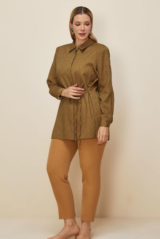 Hijab clothing TABA SIDE TIE TUNIC 20904 - ALVİNA