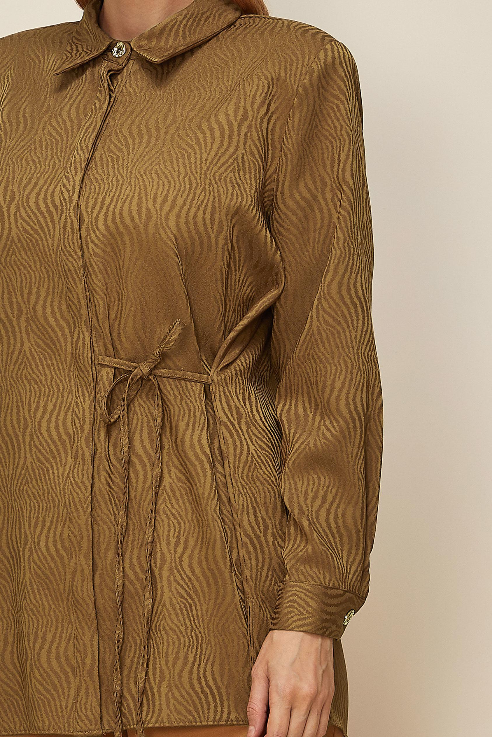 Tesettür giyim TABA YANDAN BAĞLAMALI TUNİK 20904