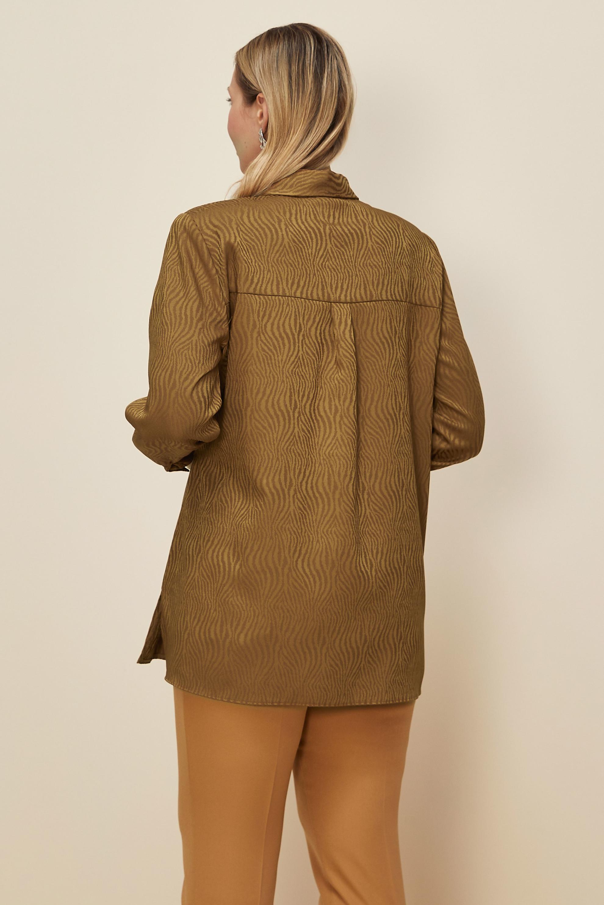 Tesettür giyim TABA YANDAN BAĞLAMALI TUNİK 20904