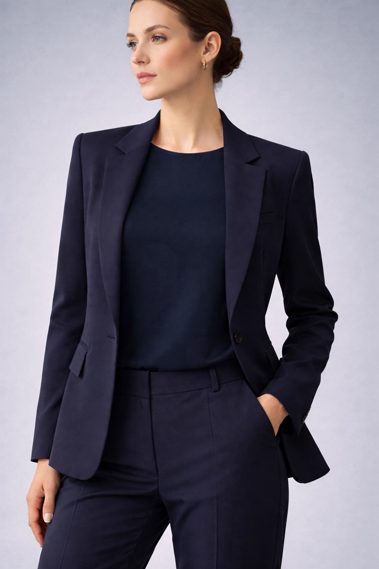 Tesettür giyim LACİVERT BİSİKLET YAKA İÇ TUNİK 4486