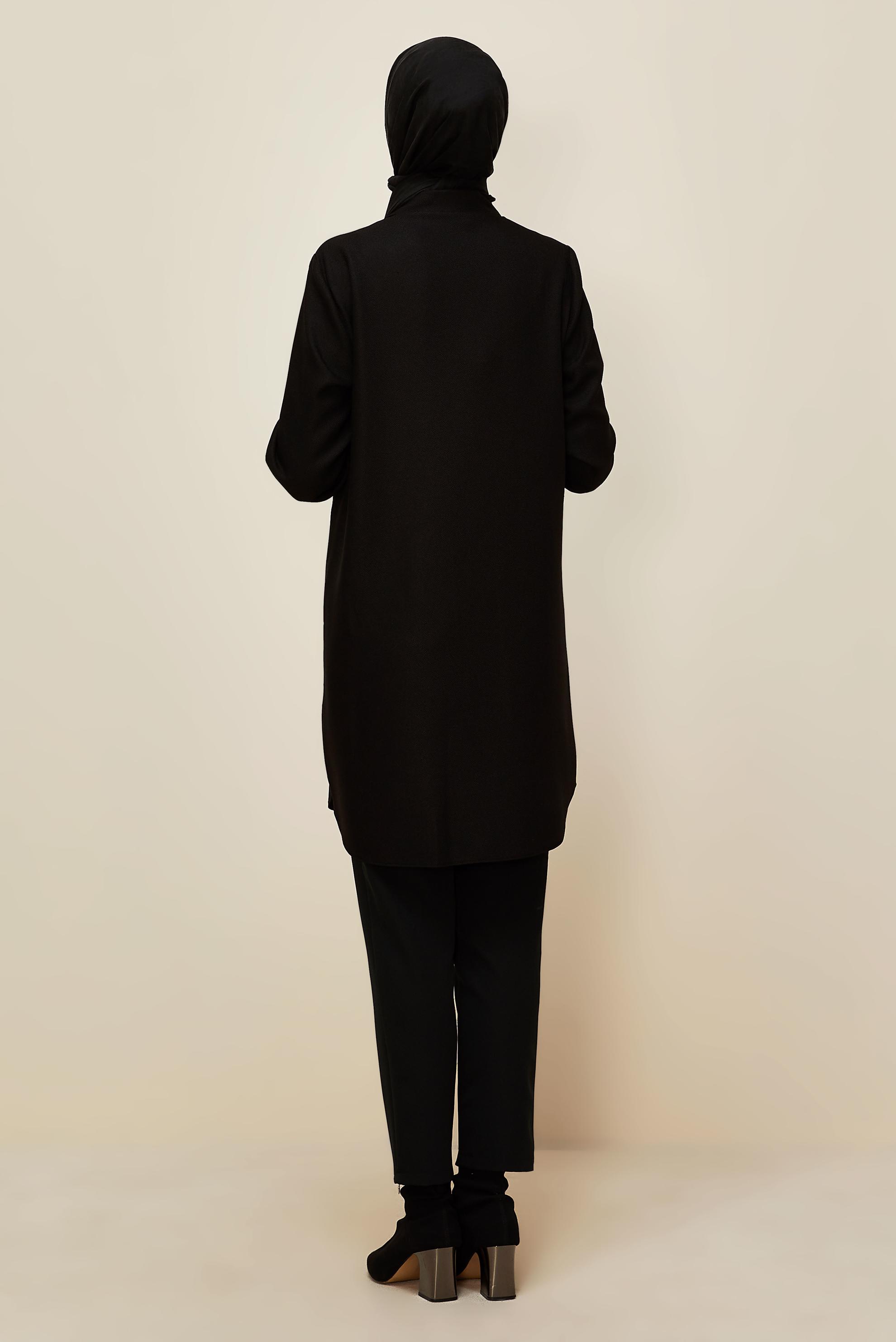 Vêtements hijab NOIR 45047 44115 TUNİK 40-46 TEK 38