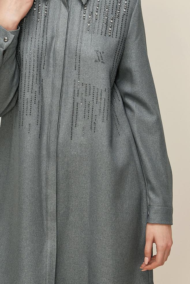 Tesettür giyim GRİ 45047 44115 TUNİK 40-46 TEK 38 - ALVİNA