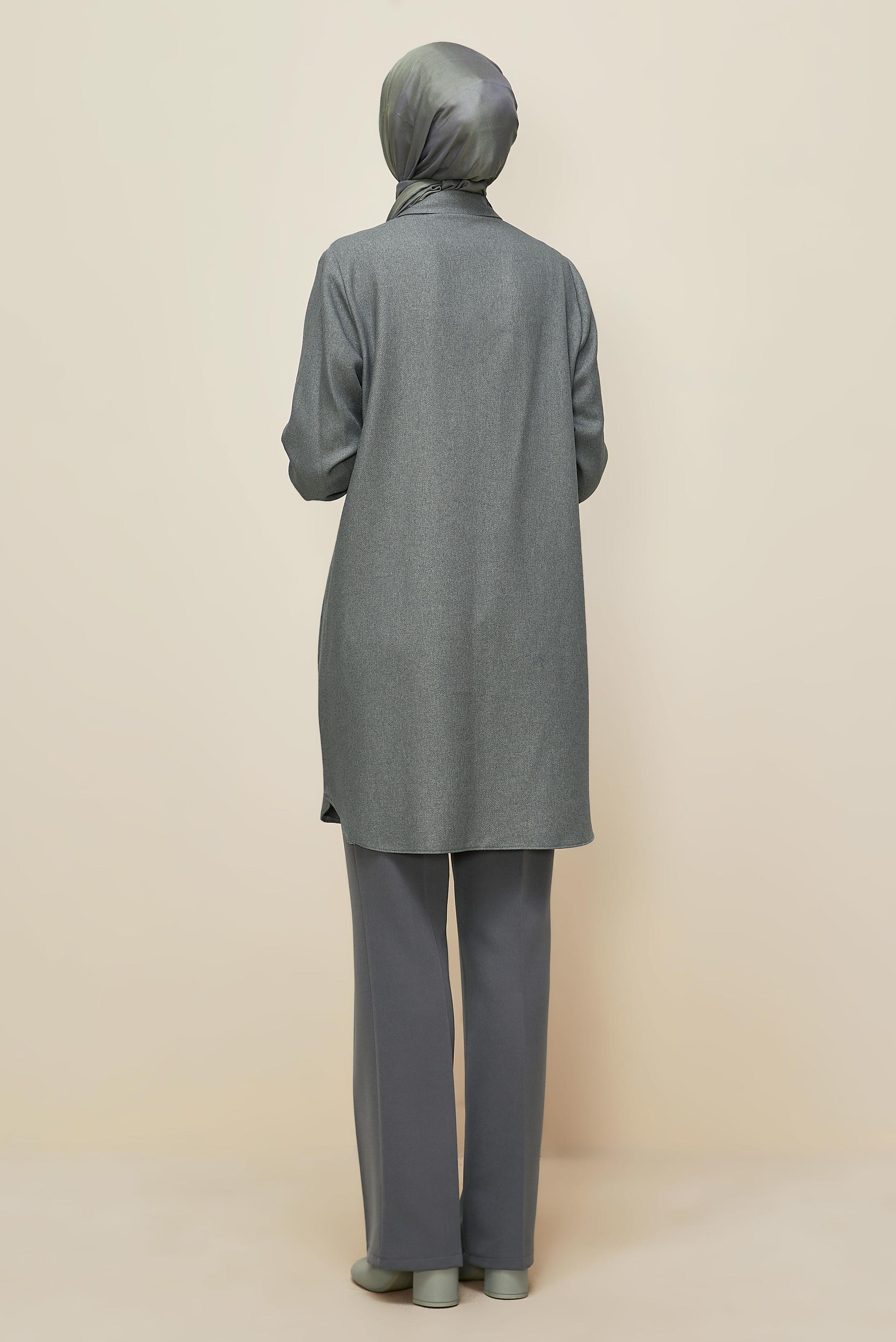 Vêtements hijab GRIS 45047 44115 TUNİK 40-46 TEK 38