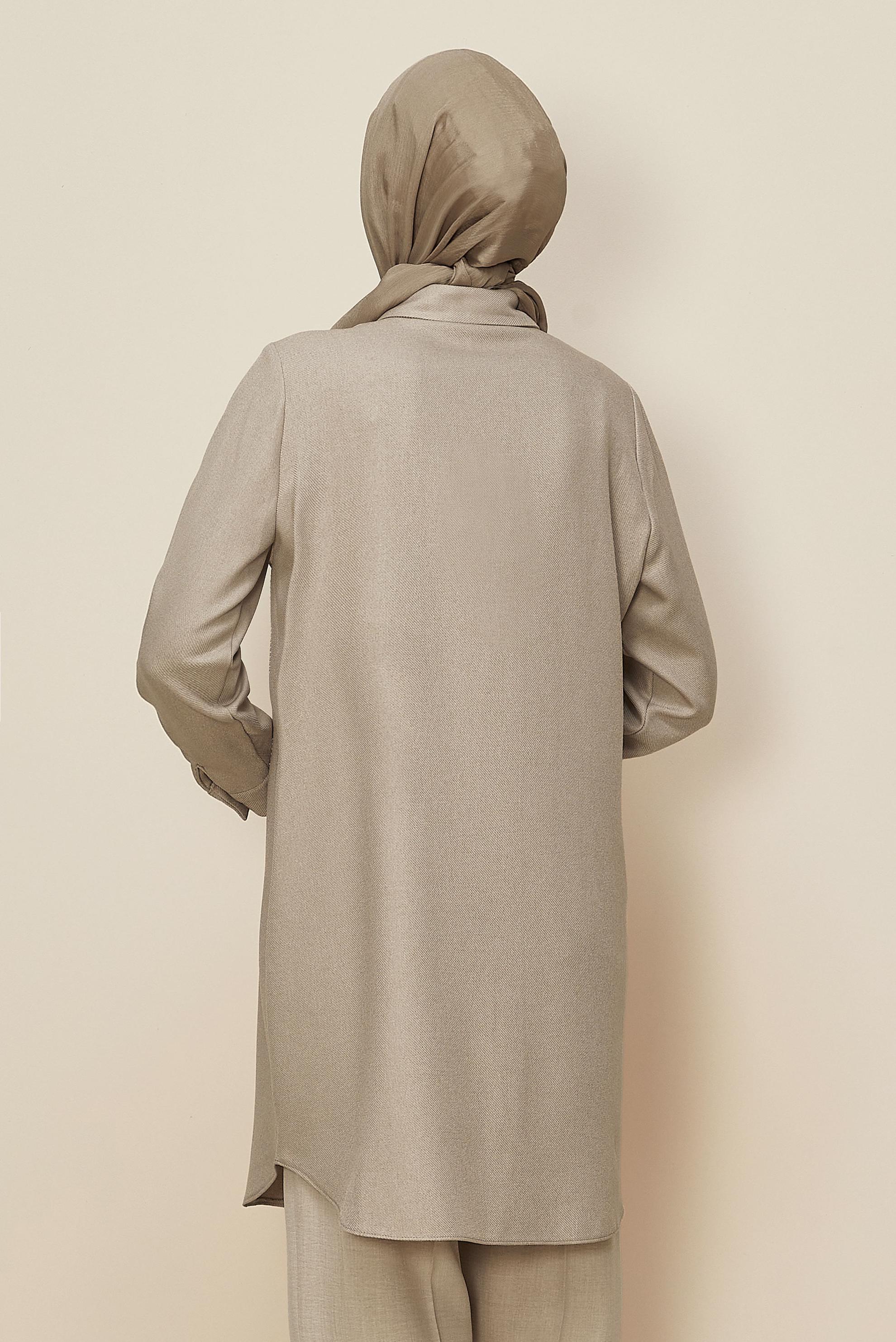 Tesettür giyim BEJ 45047 44115 TUNİK 40-46 TEK 38