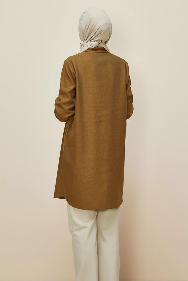 Tesettür giyim SARI 45047 44115 TUNİK 40-46 TEK 38 - ALVİNA