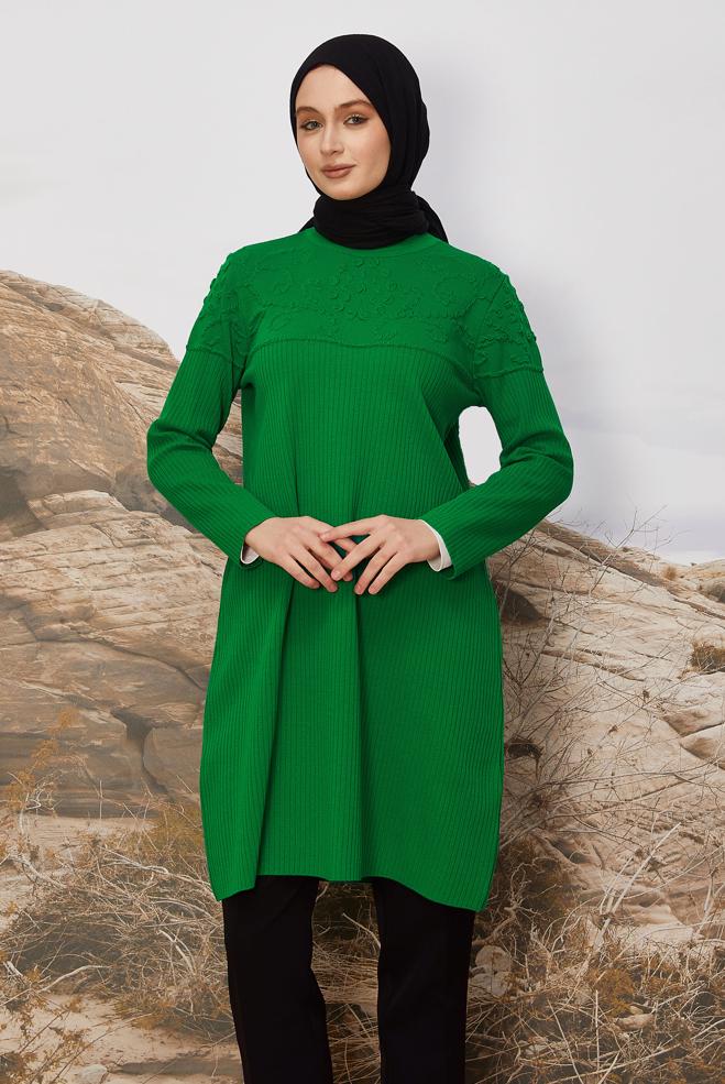 Tesettür giyim  TRİKO TUNİK 45802 - ALVİNA