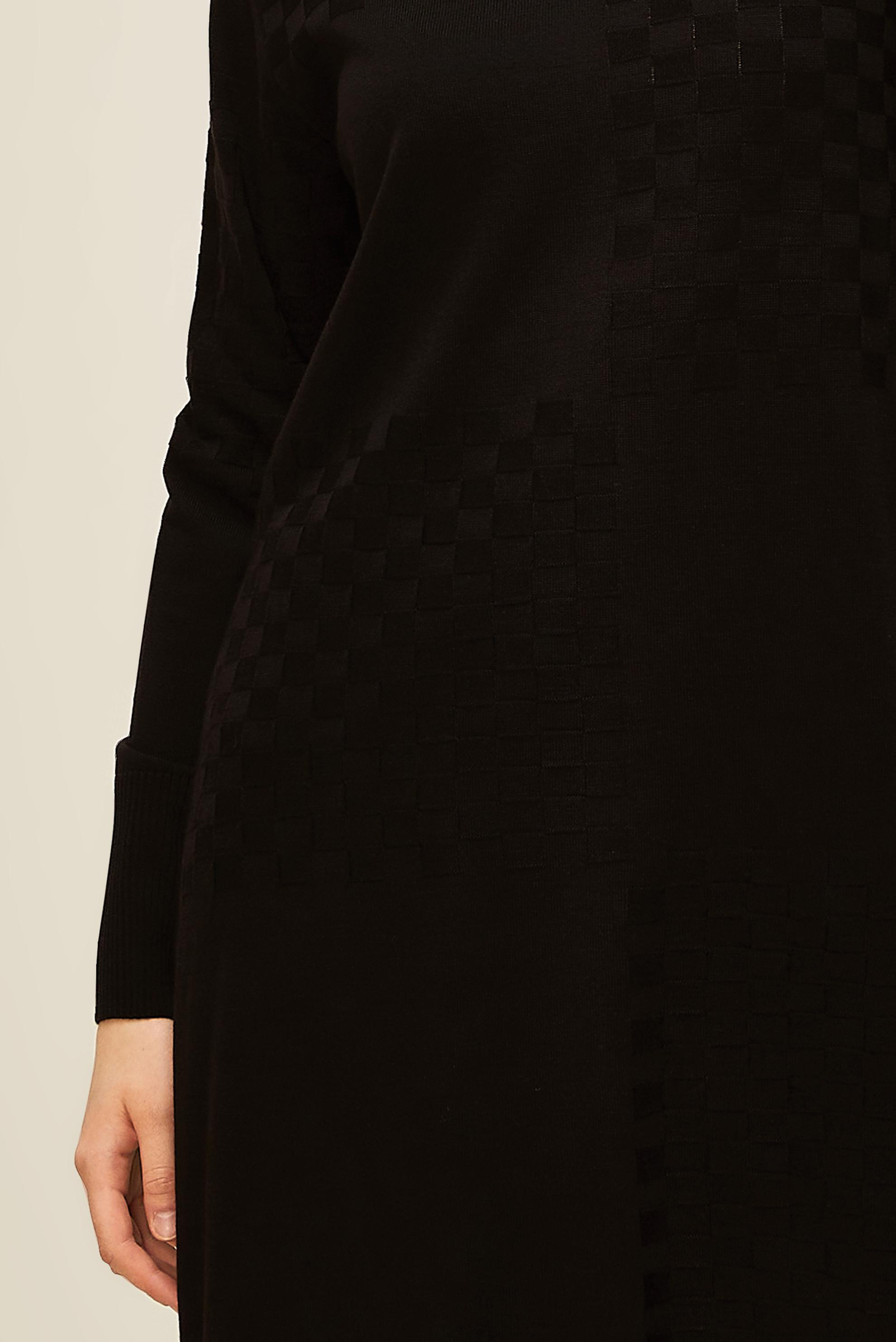 Tesettür giyim SİYAH TRİKO TUNİK 45806