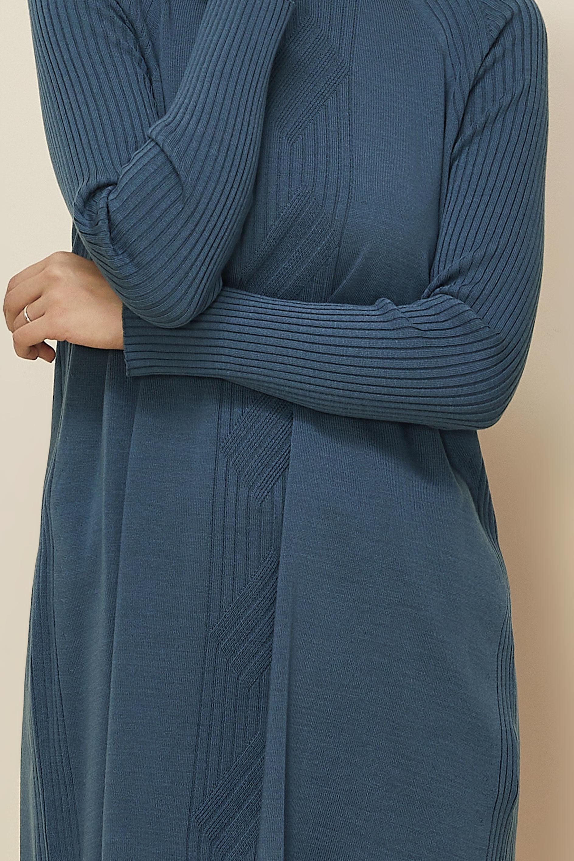 Hijab clothing NAVY BLUE KNITWEAR TUNIC 45812