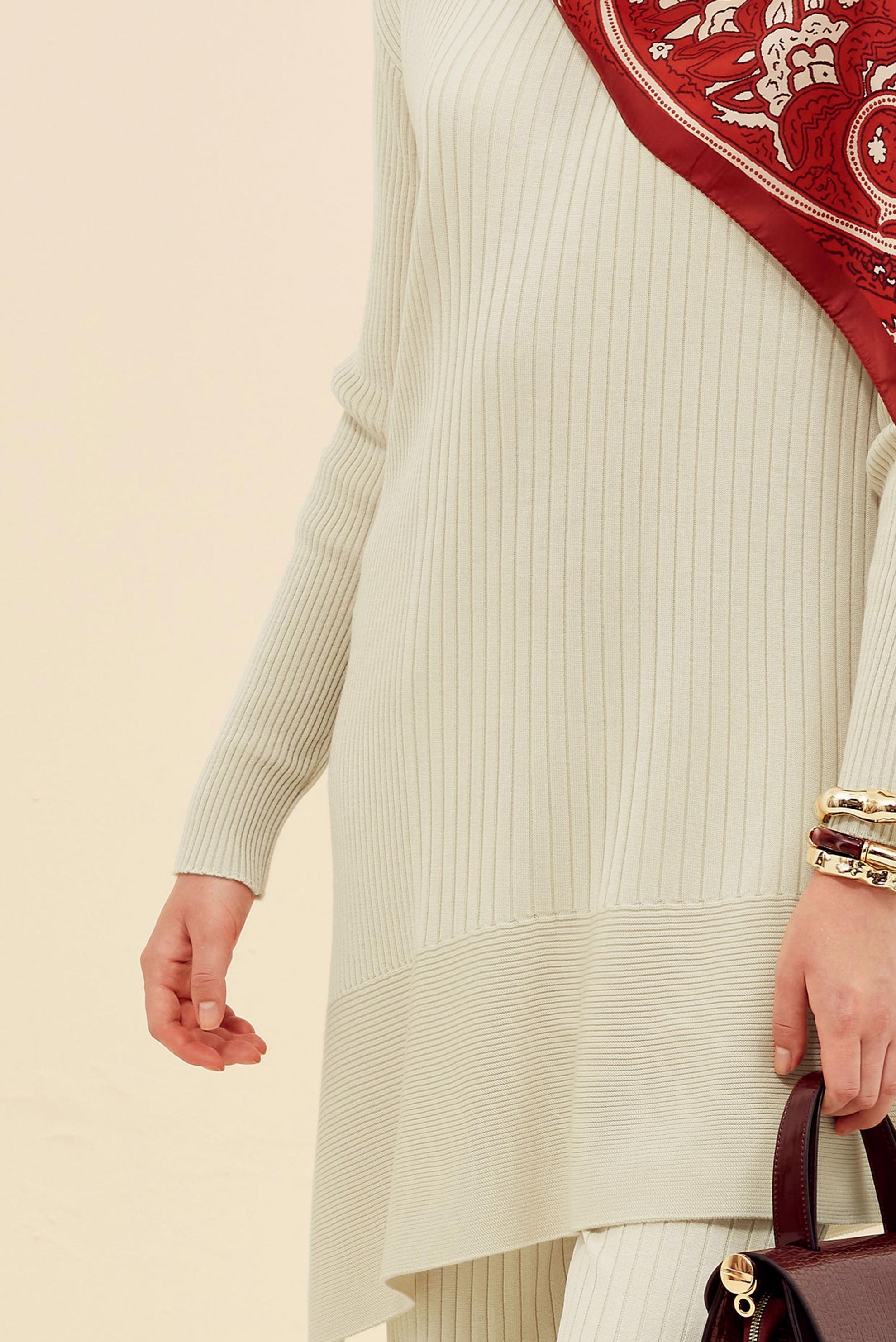 Hijab clothing BEIGE KNITWEAR TUNIC 45815