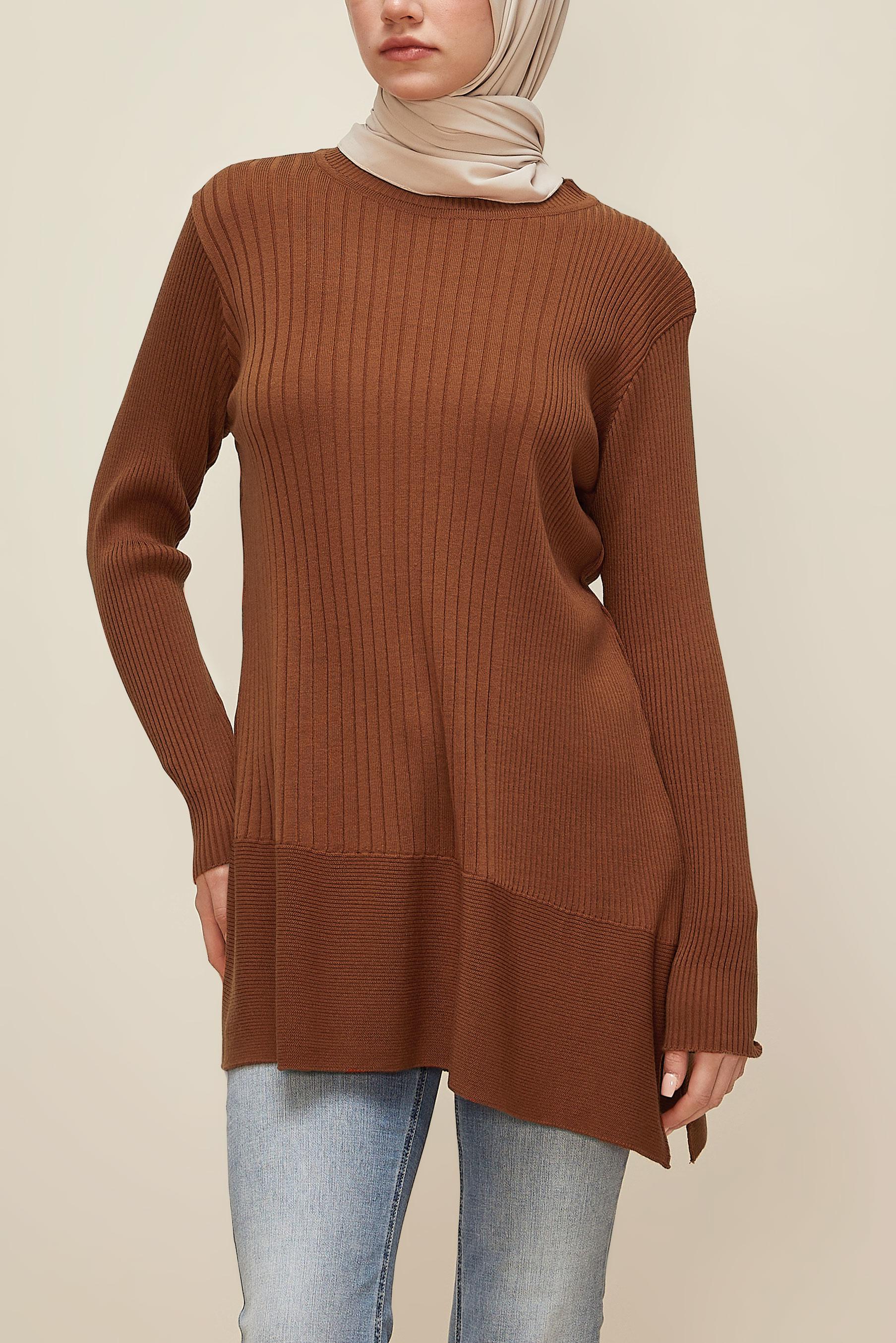 Hijab clothing ORANGE KNITWEAR TUNIC 45815