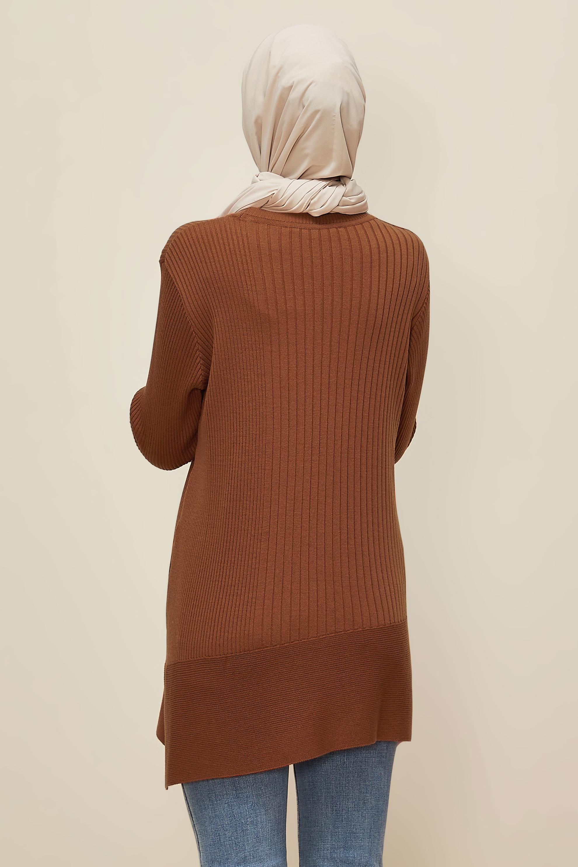 Hijab clothing ORANGE KNITWEAR TUNIC 45815