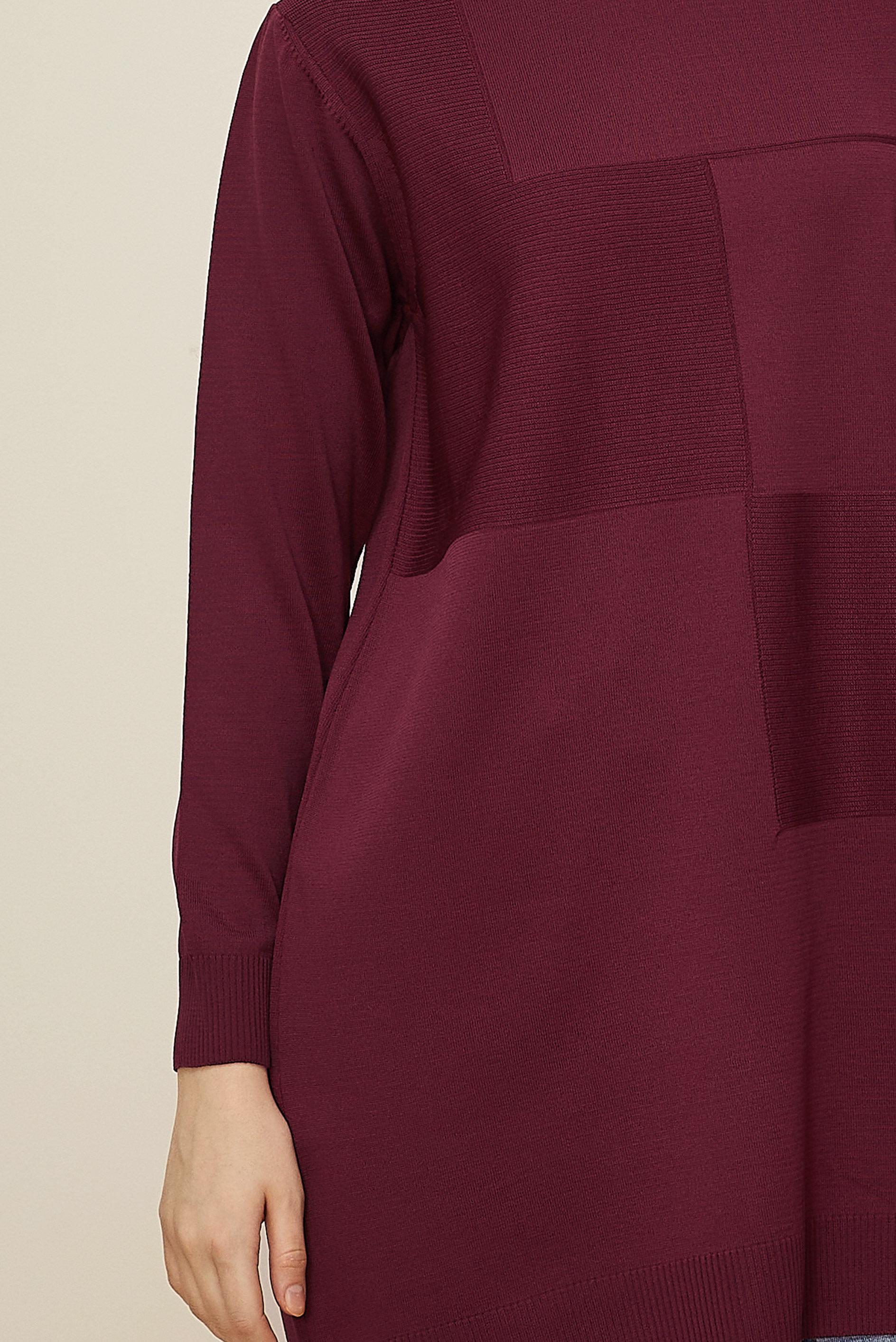 Hijab clothing CLARET RED KNITWEAR TUNIC 45840