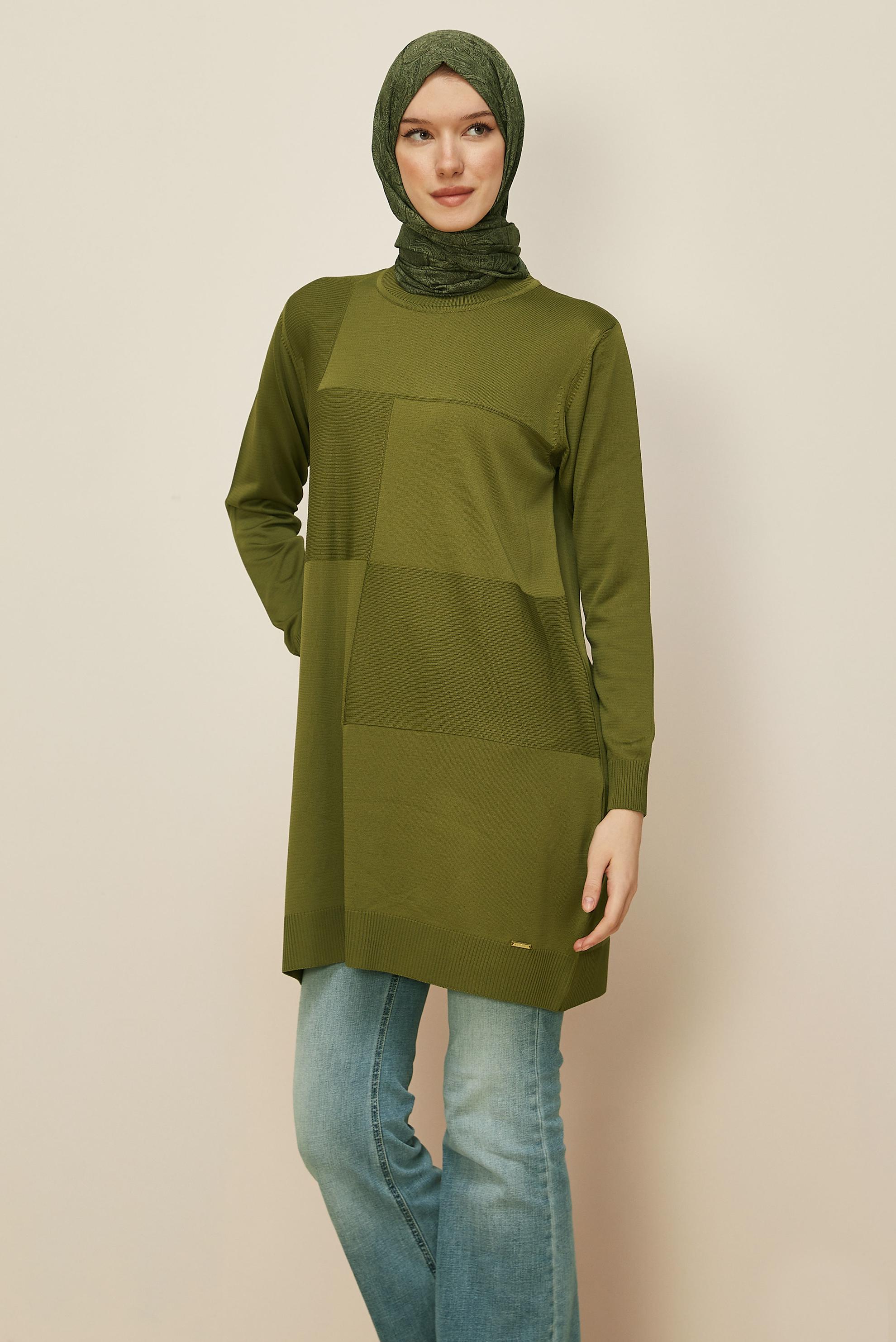 Hijab clothing GREEN KNITWEAR TUNIC 45840