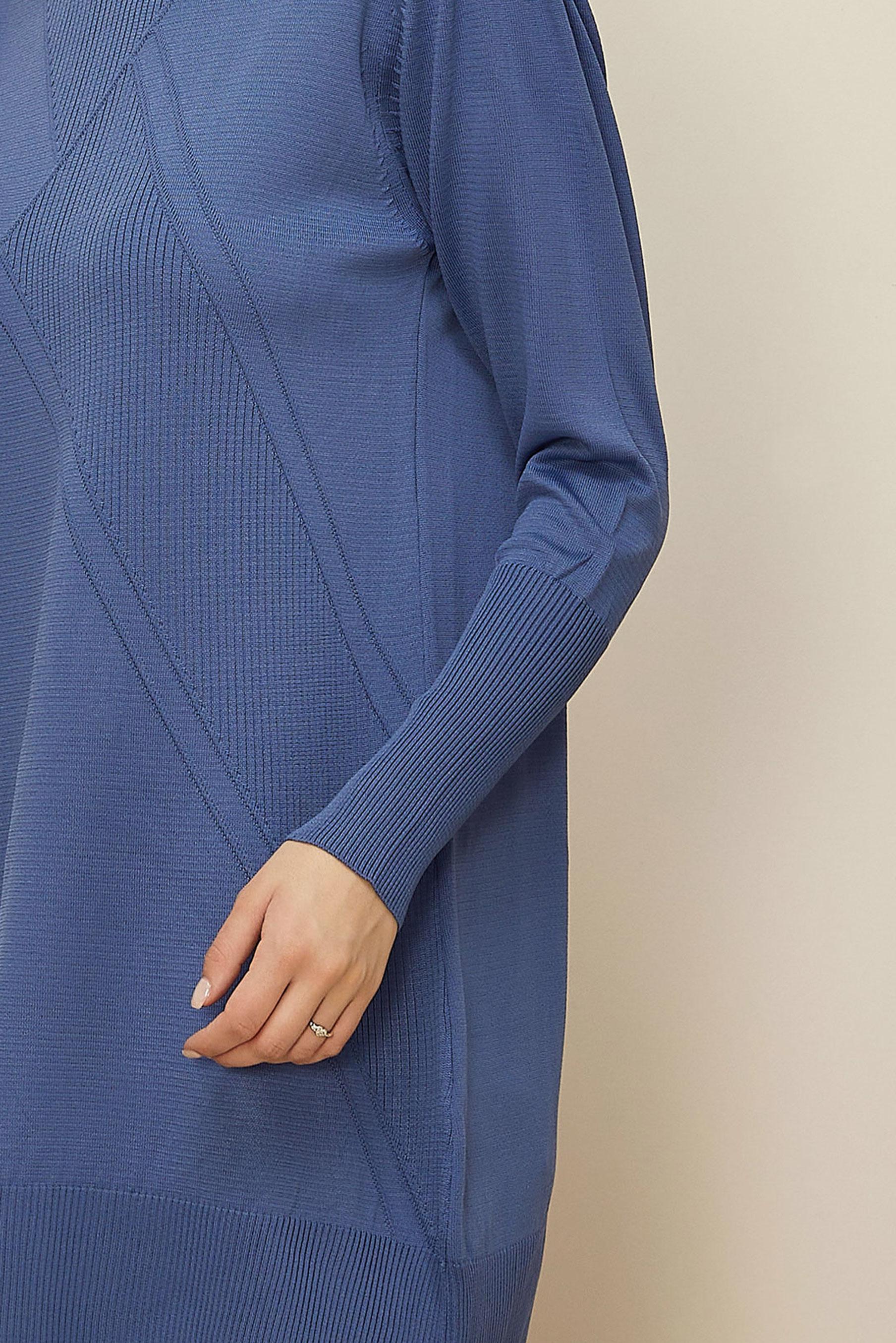 Tesettür giyim LACİVERT TRİKO TUNİK 45841