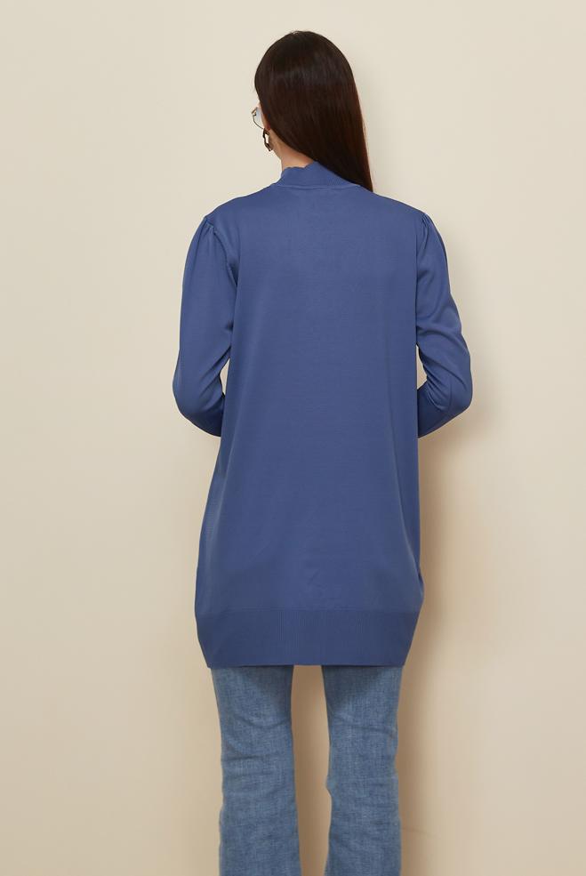 Tesettür giyim LACİVERT TRİKO TUNİK 45841 - ALVİNA