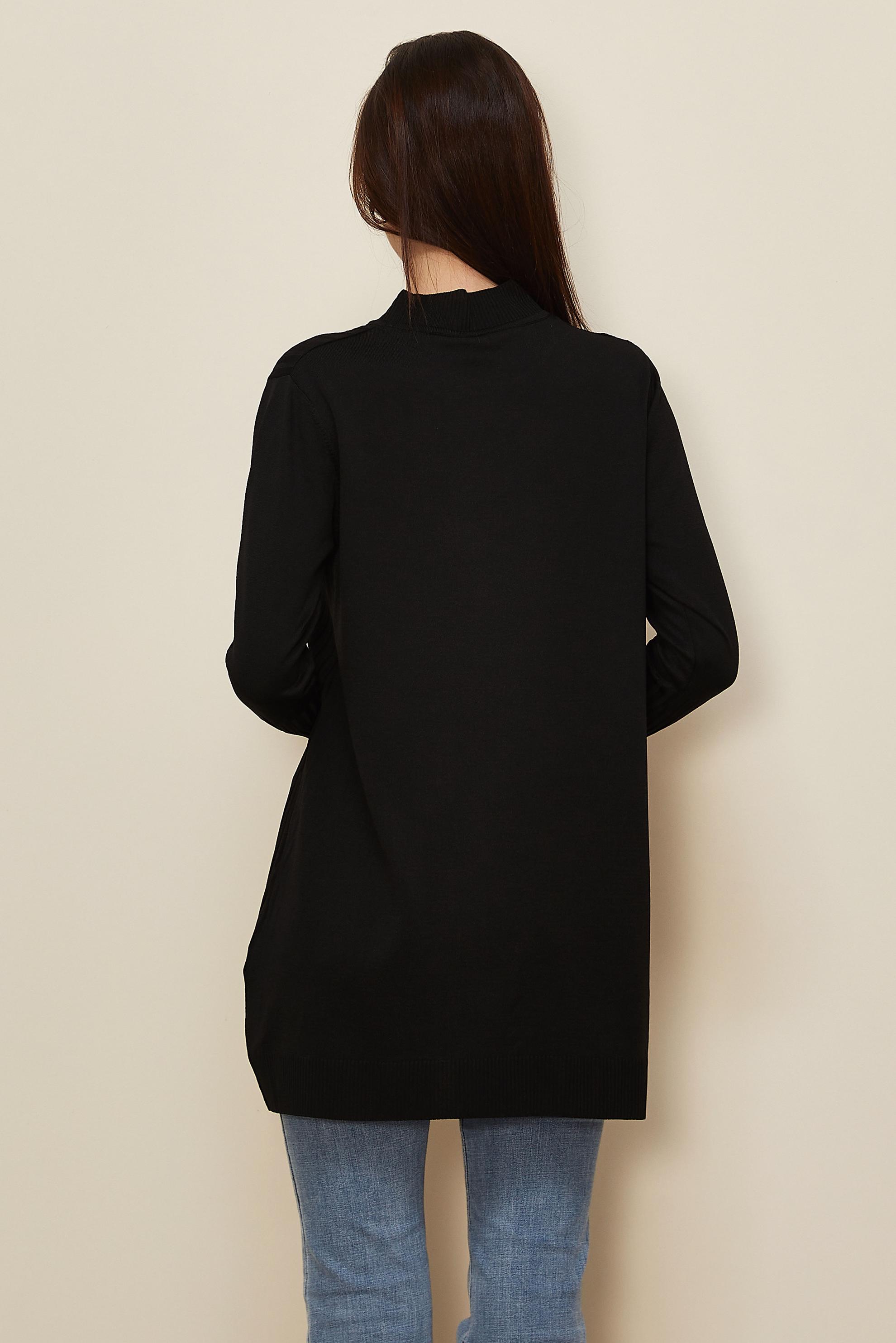 Hijab clothing BLACK KNITWEAR TUNIC 45846