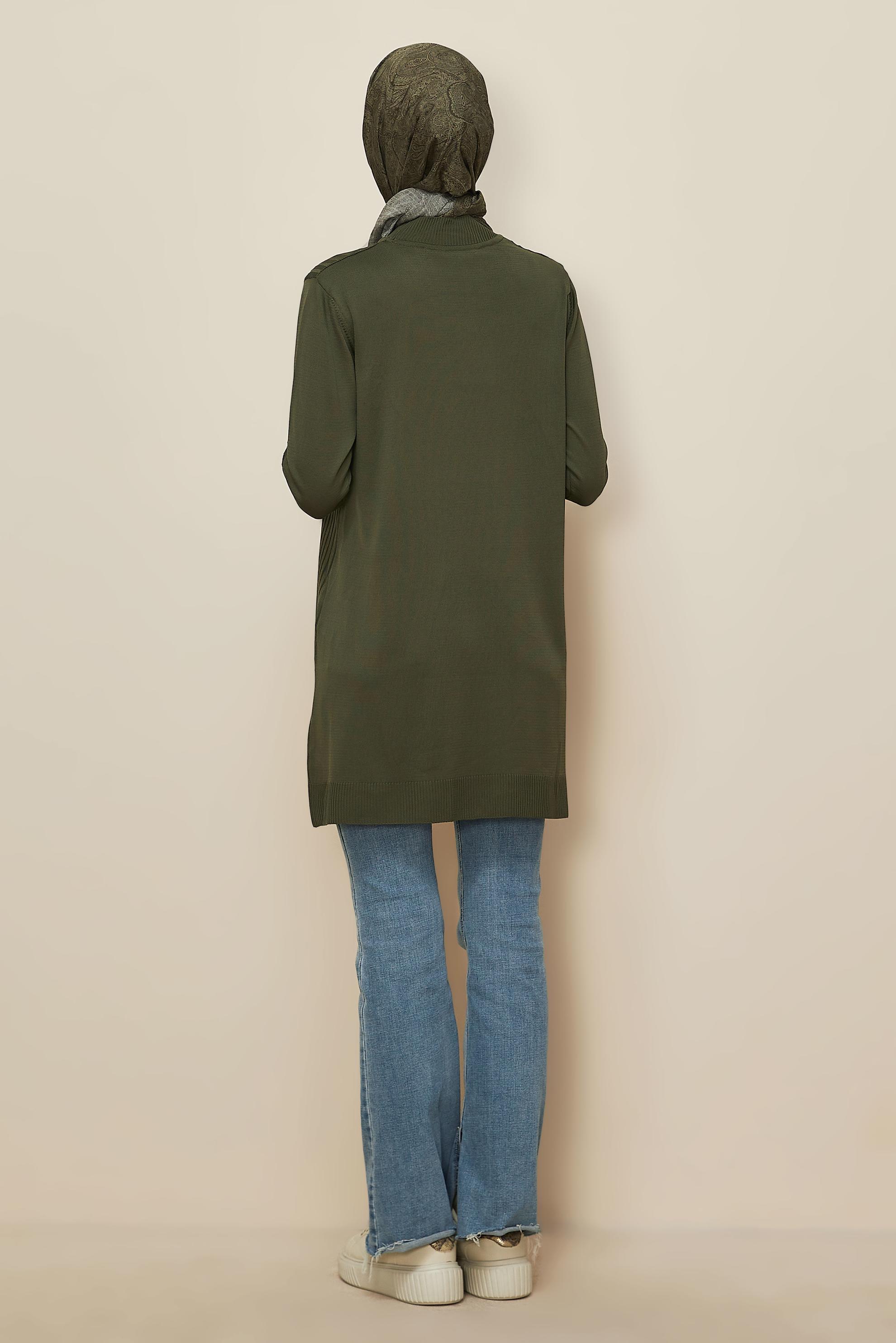 Hijab clothing KHAKI KNITWEAR TUNIC 45846