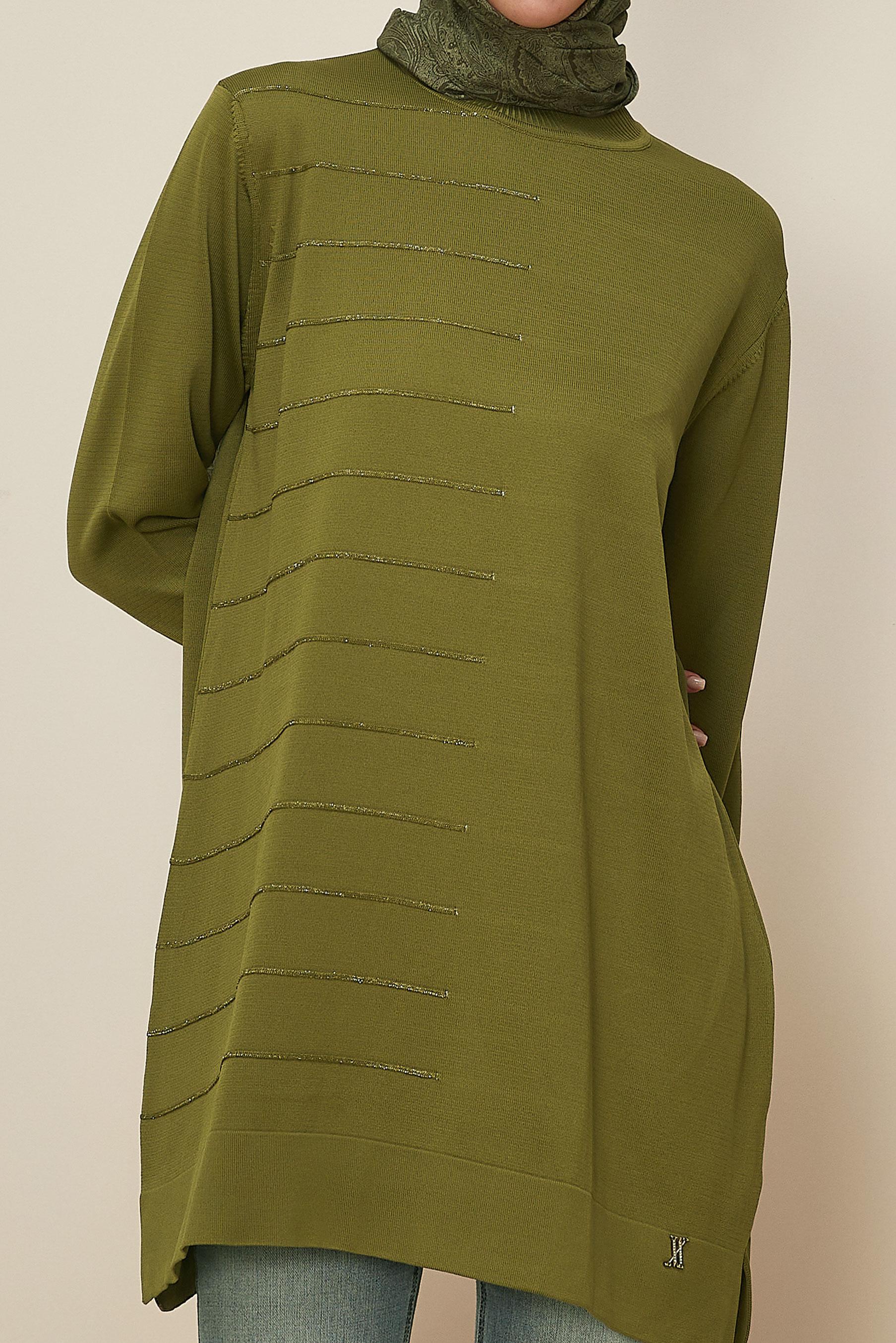 Hijab clothing GREEN KNITWEAR TUNIC 45847
