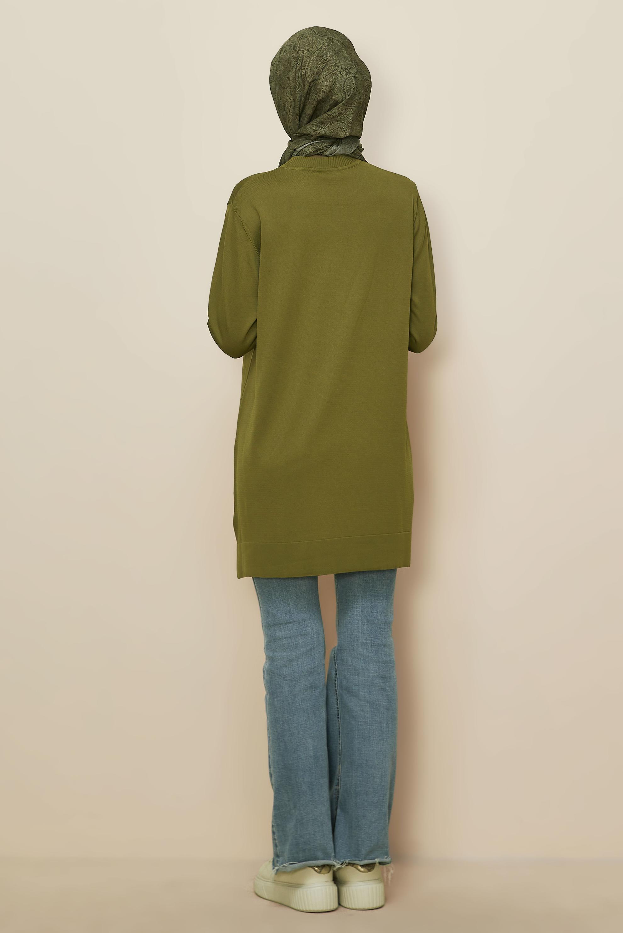 Hijab clothing GREEN KNITWEAR TUNIC 45847