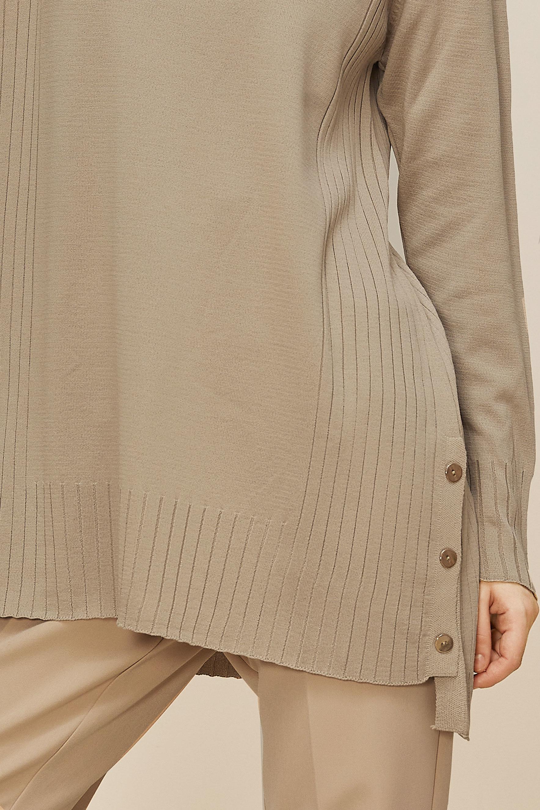 Hijab clothing BEIGE KNITWEAR TUNIC 45849