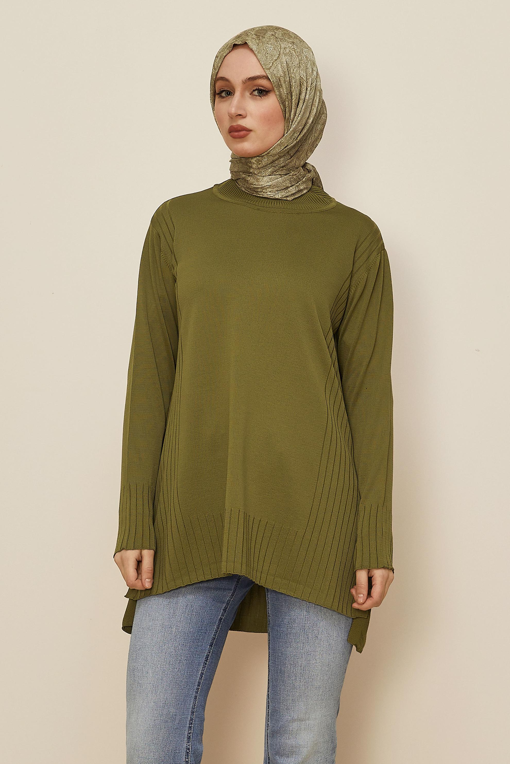 Hijab clothing GREEN KNITWEAR TUNIC 45849