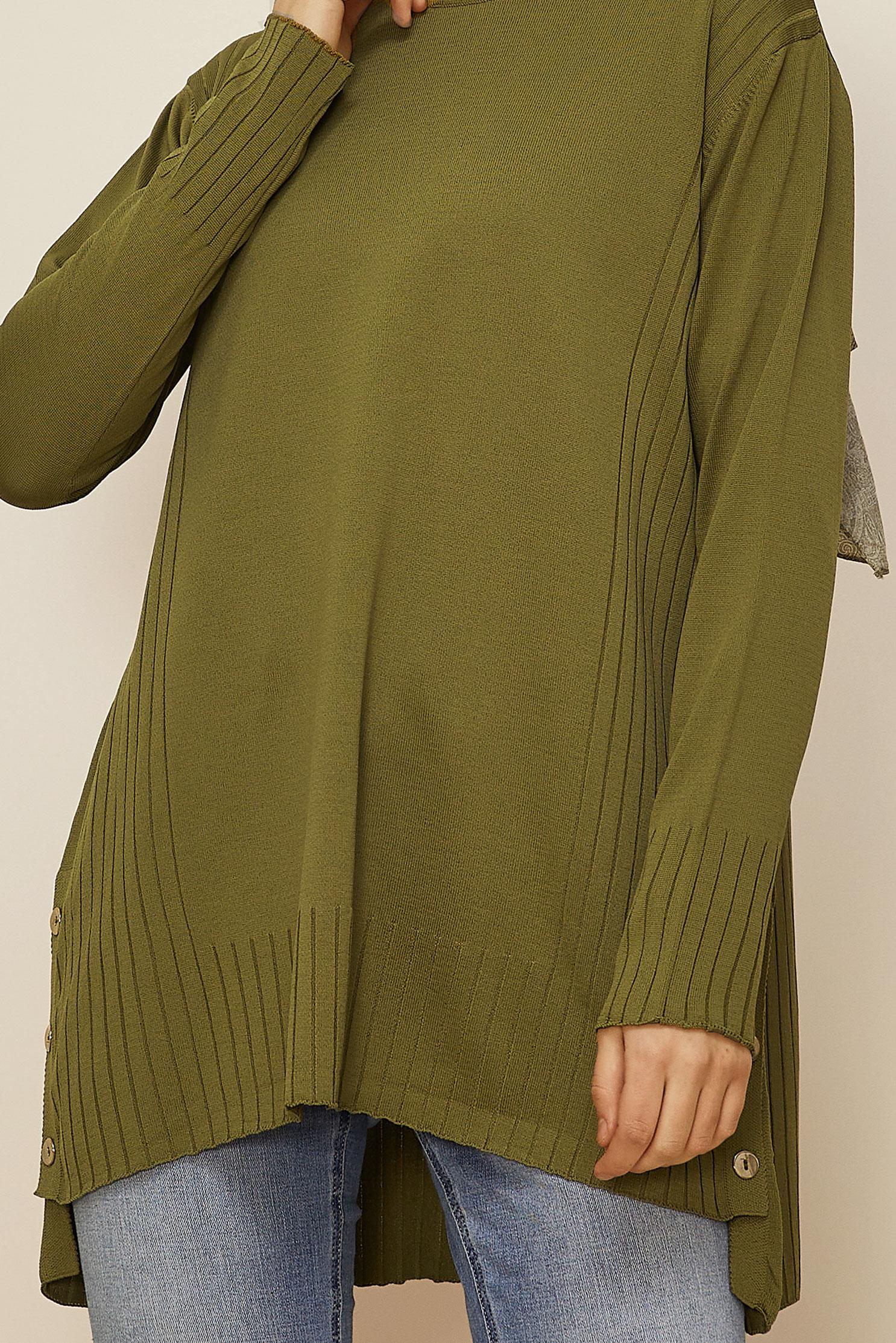 Hijab clothing GREEN KNITWEAR TUNIC 45849