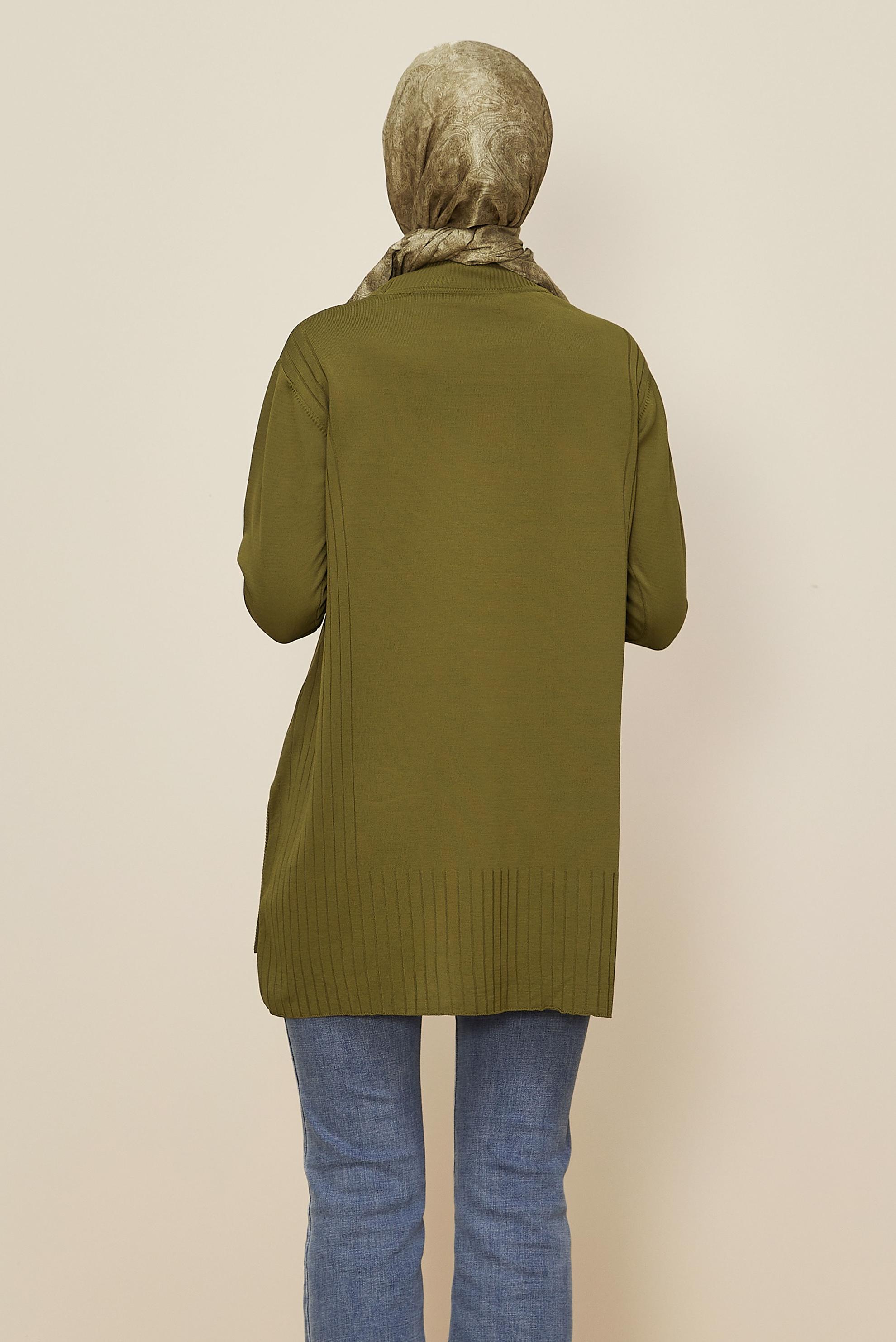 Hijab clothing GREEN KNITWEAR TUNIC 45849