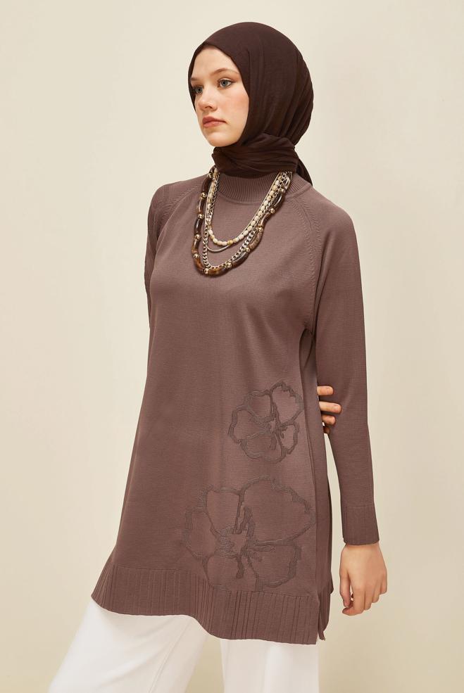 Tesettür giyim  TRİKO TUNİK 45851 - ALVİNA