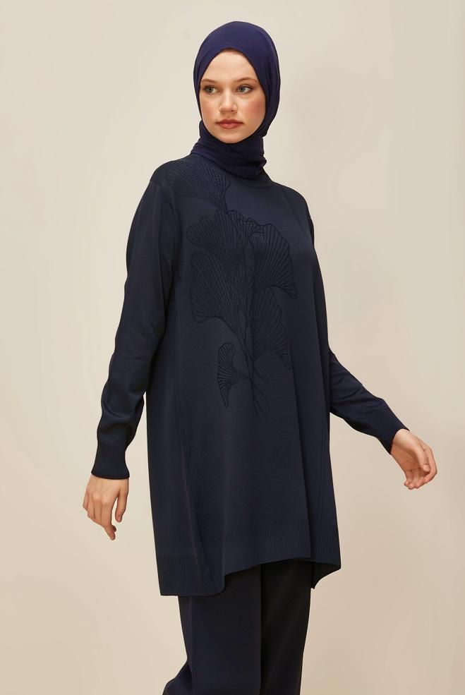 Vêtements hijab  TUNIQUE EN MAILLE 45852 - ALVİNA