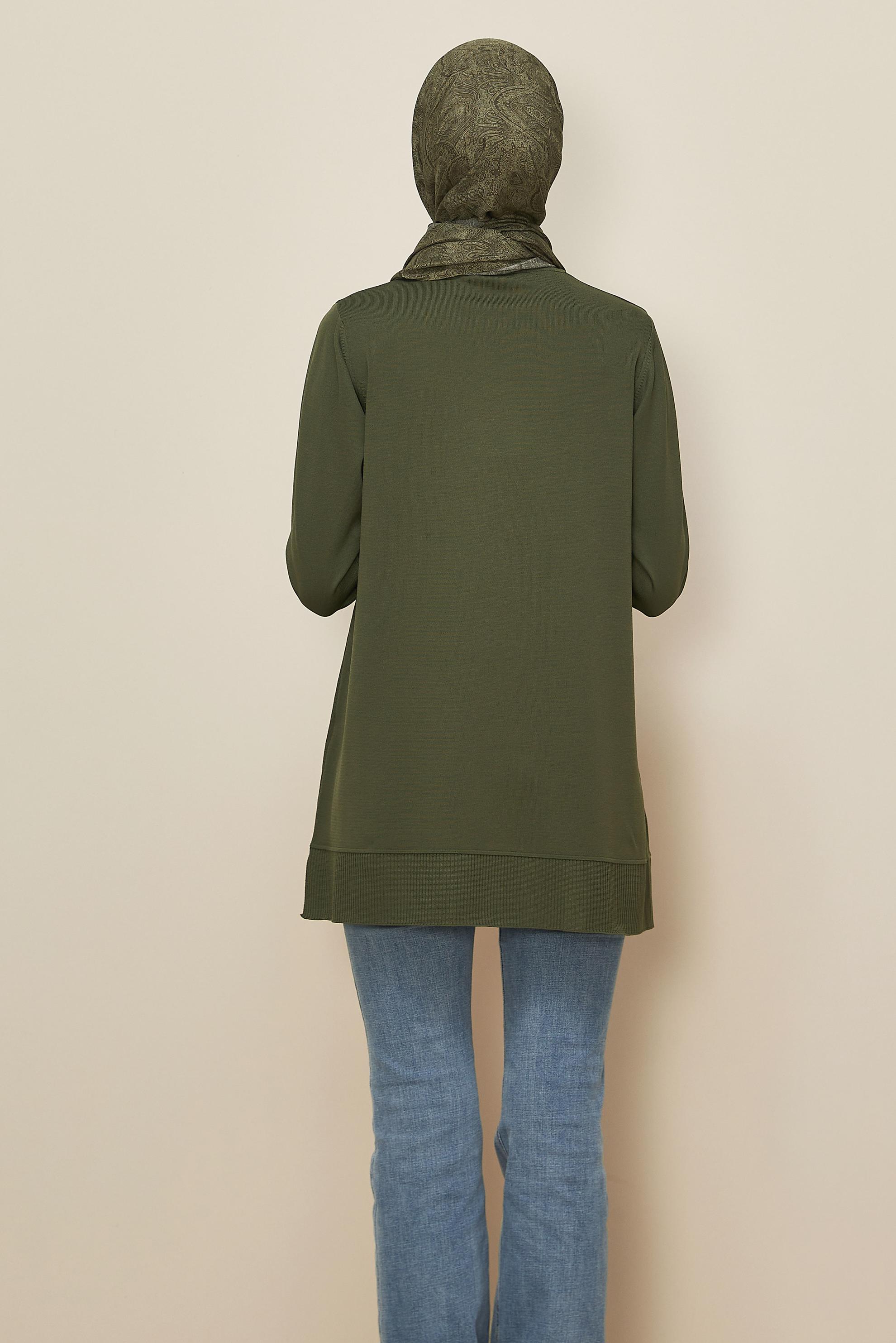 Hijab clothing KHAKI KNITWEAR TUNIC 45854