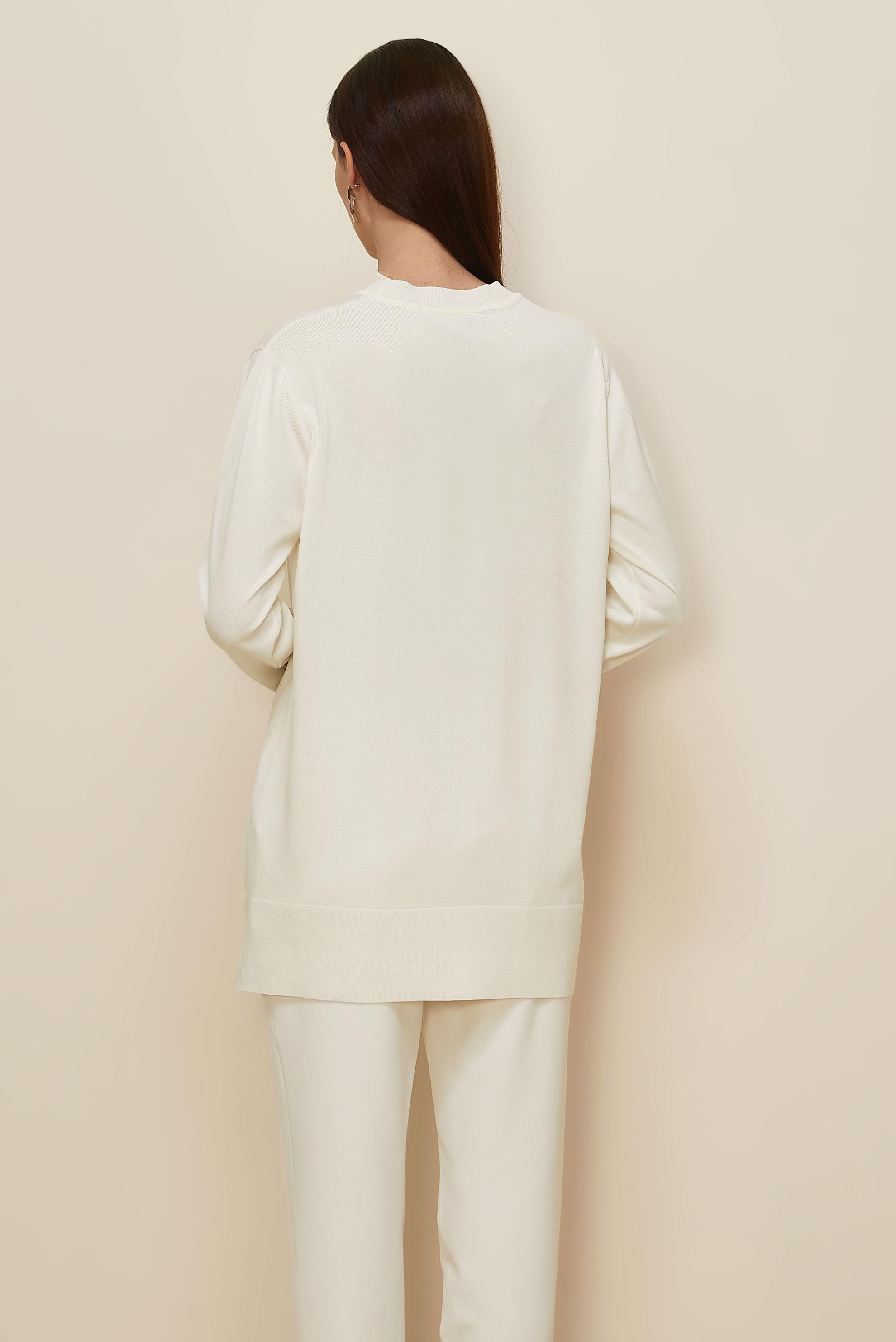 Hijab clothing WHITE KNITWEAR TUNIC 45857