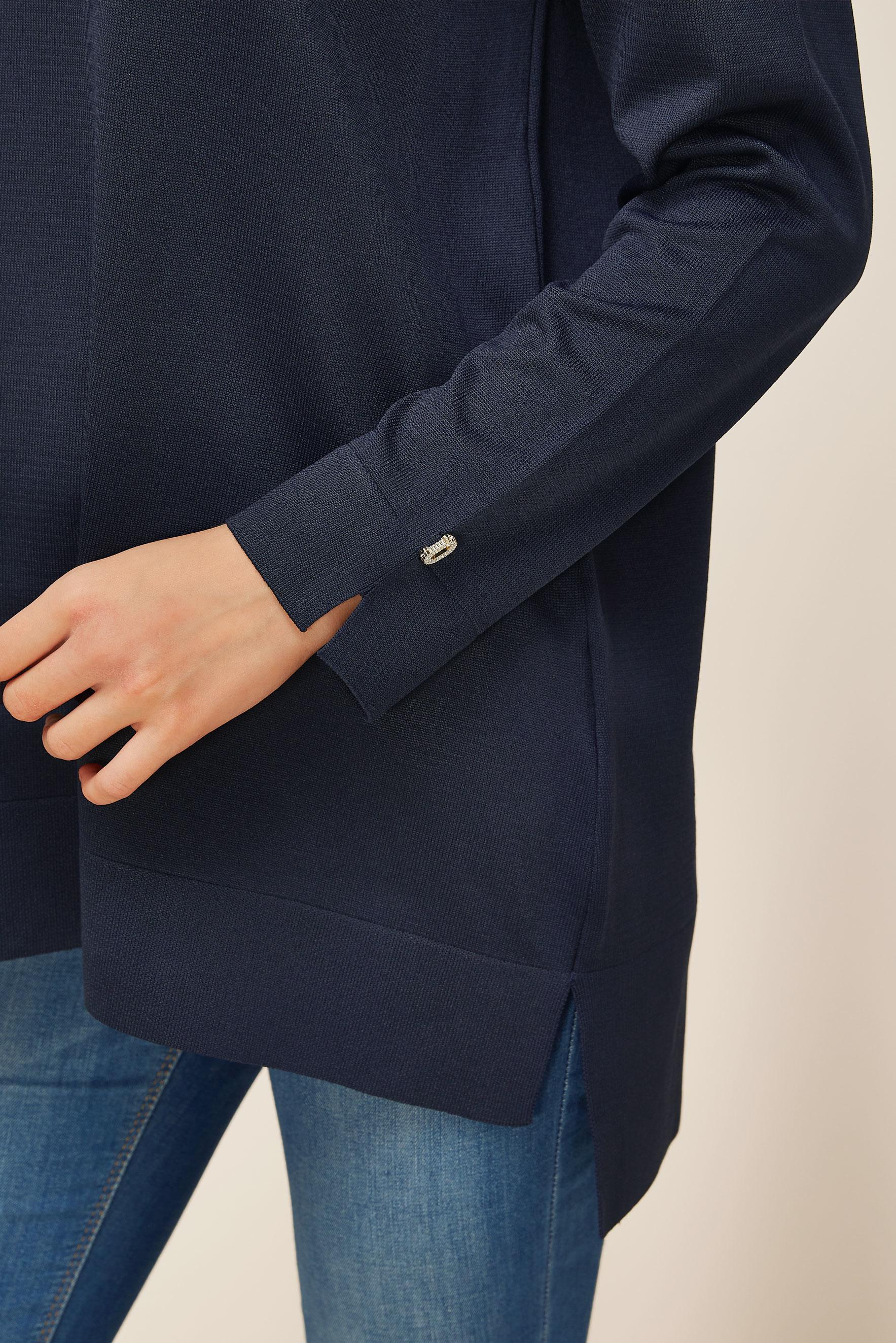 Tesettür giyim LACİVERT TRİKO TUNİK 45857