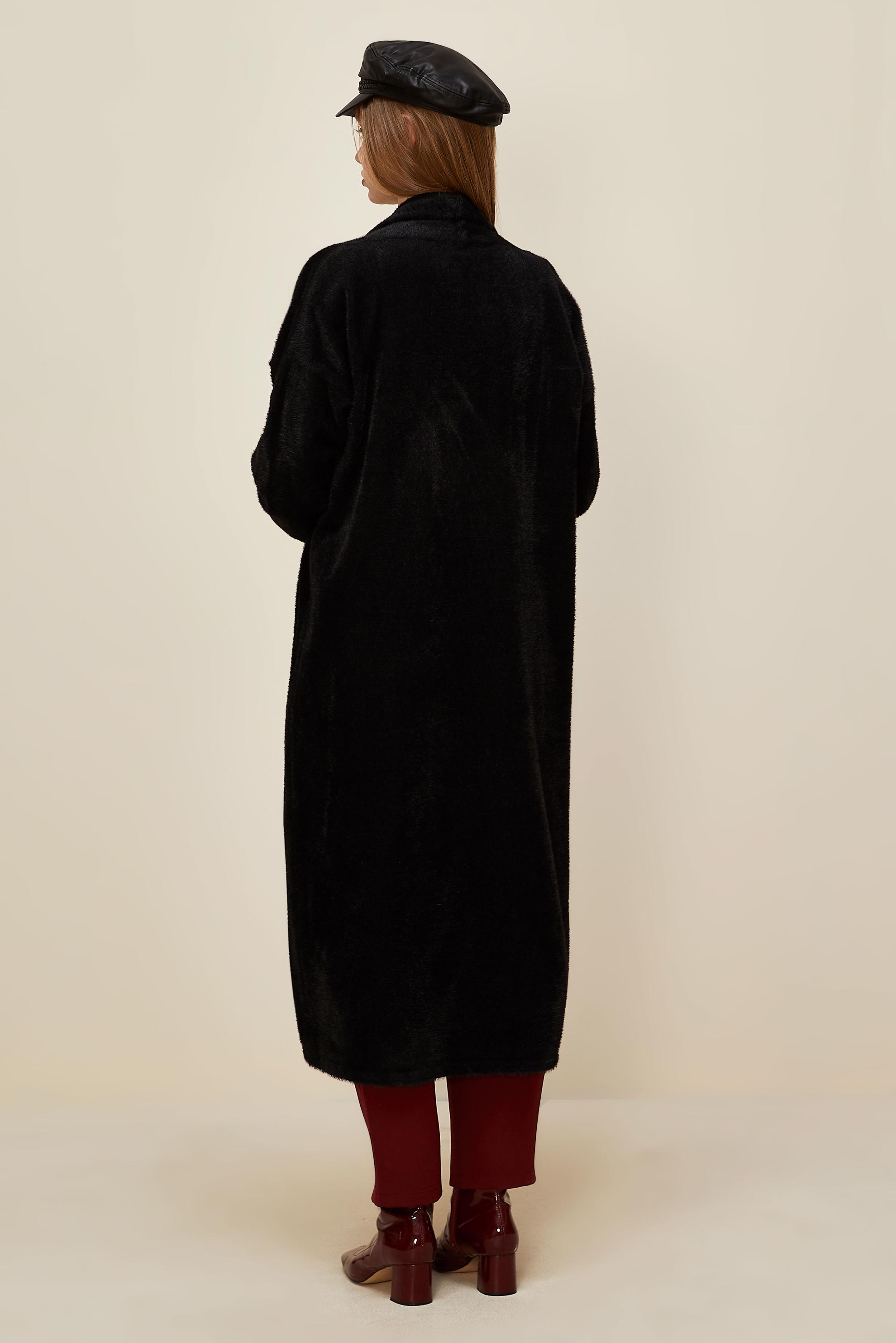 Tesettür giyim SİYAH TRİKO HIRKA 45925