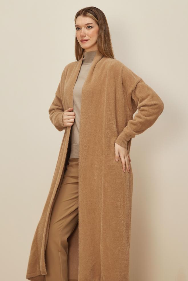 Hijab clothing BROWN 45925 TRİKO TUNİK 38-46 - ALVİNA