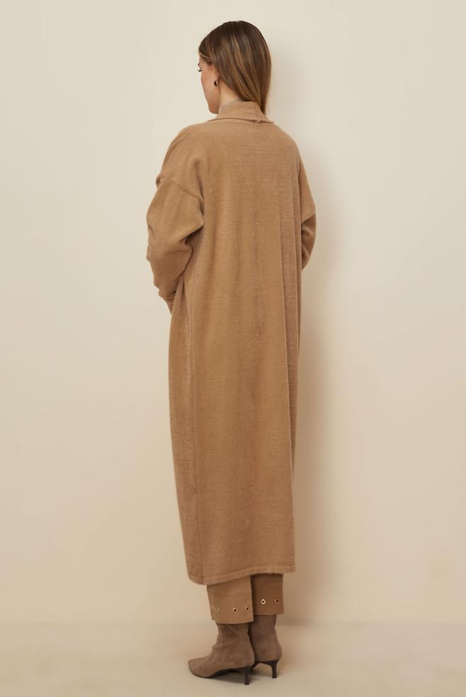 Hijab clothing BROWN 45925 TRİKO TUNİK 38-46 - ALVİNA