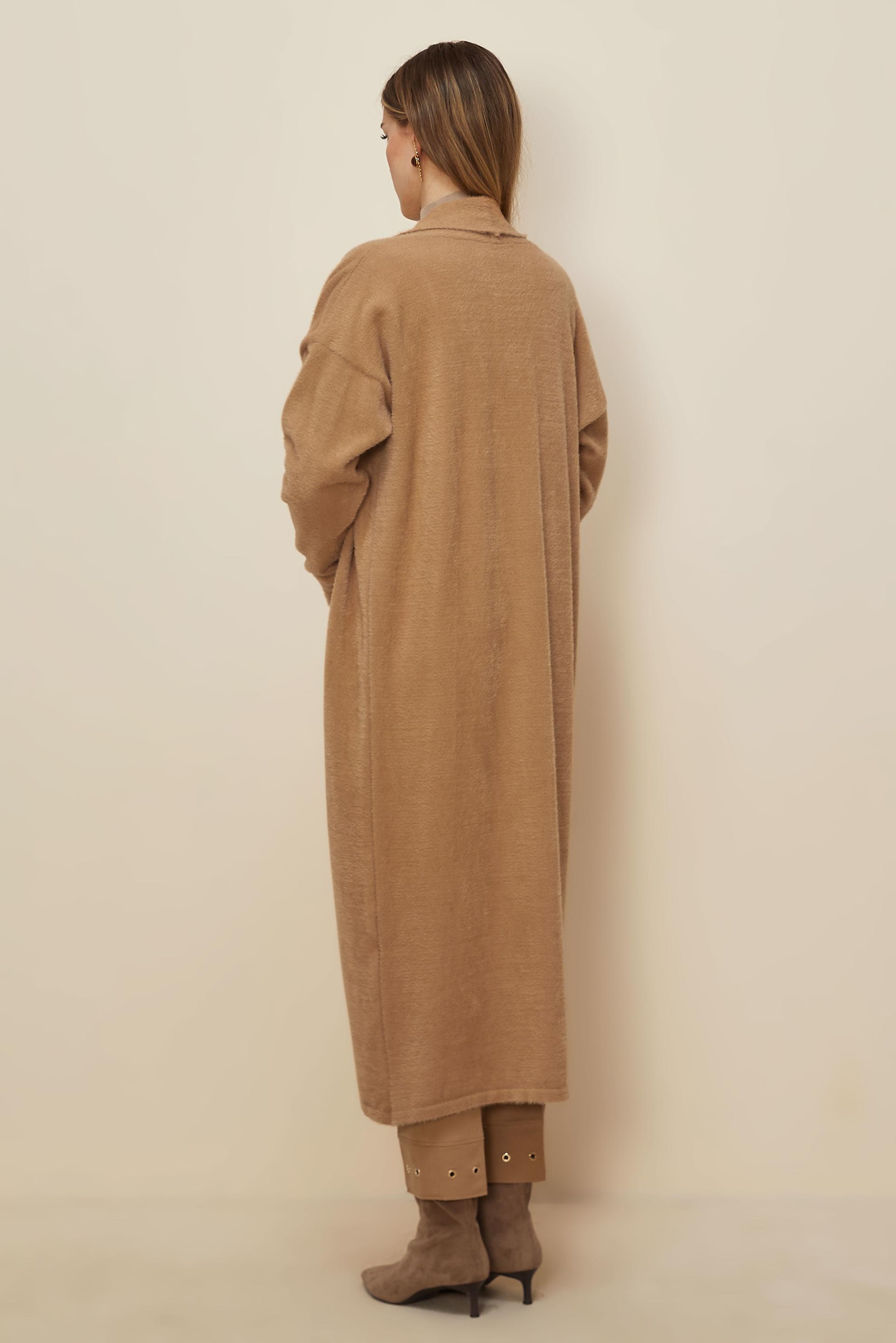 Hijab clothing BROWN 45925 TRİKO TUNİK 38-46