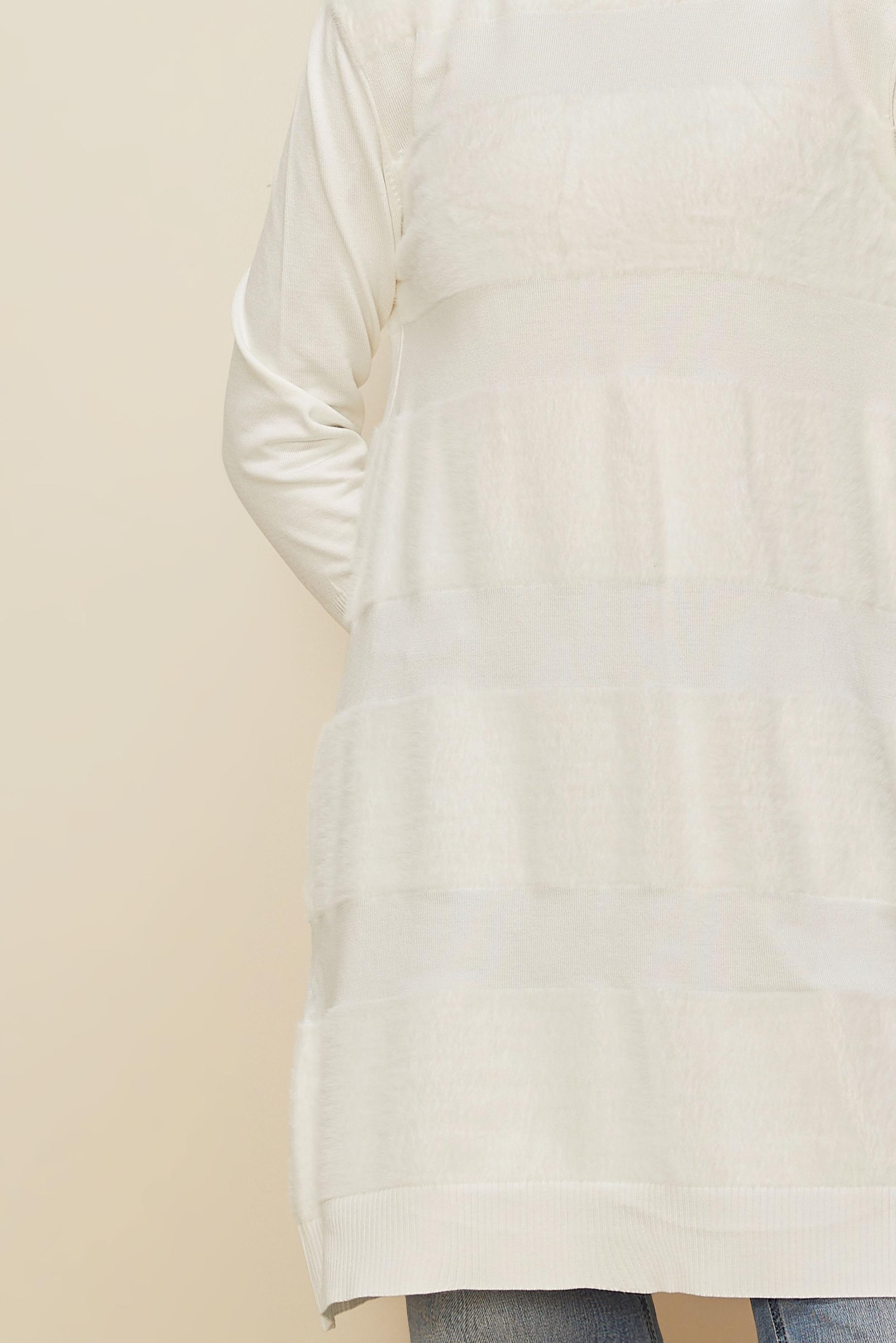 Hijab clothing WHITE 45930 TRİKO TUNİK 38-44