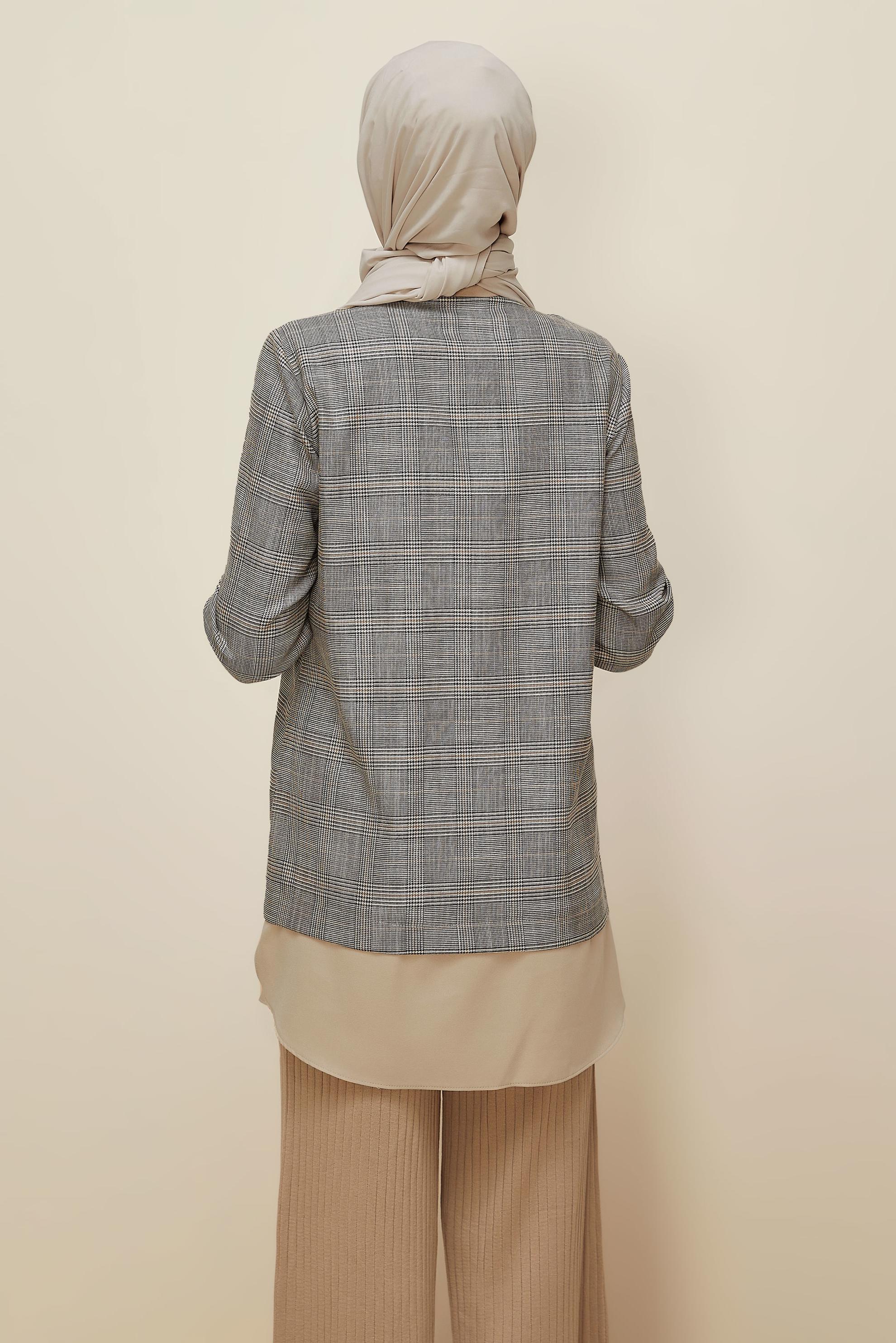 Hijab clothing BLACK SHIRT COLLAR TUNIC 45934