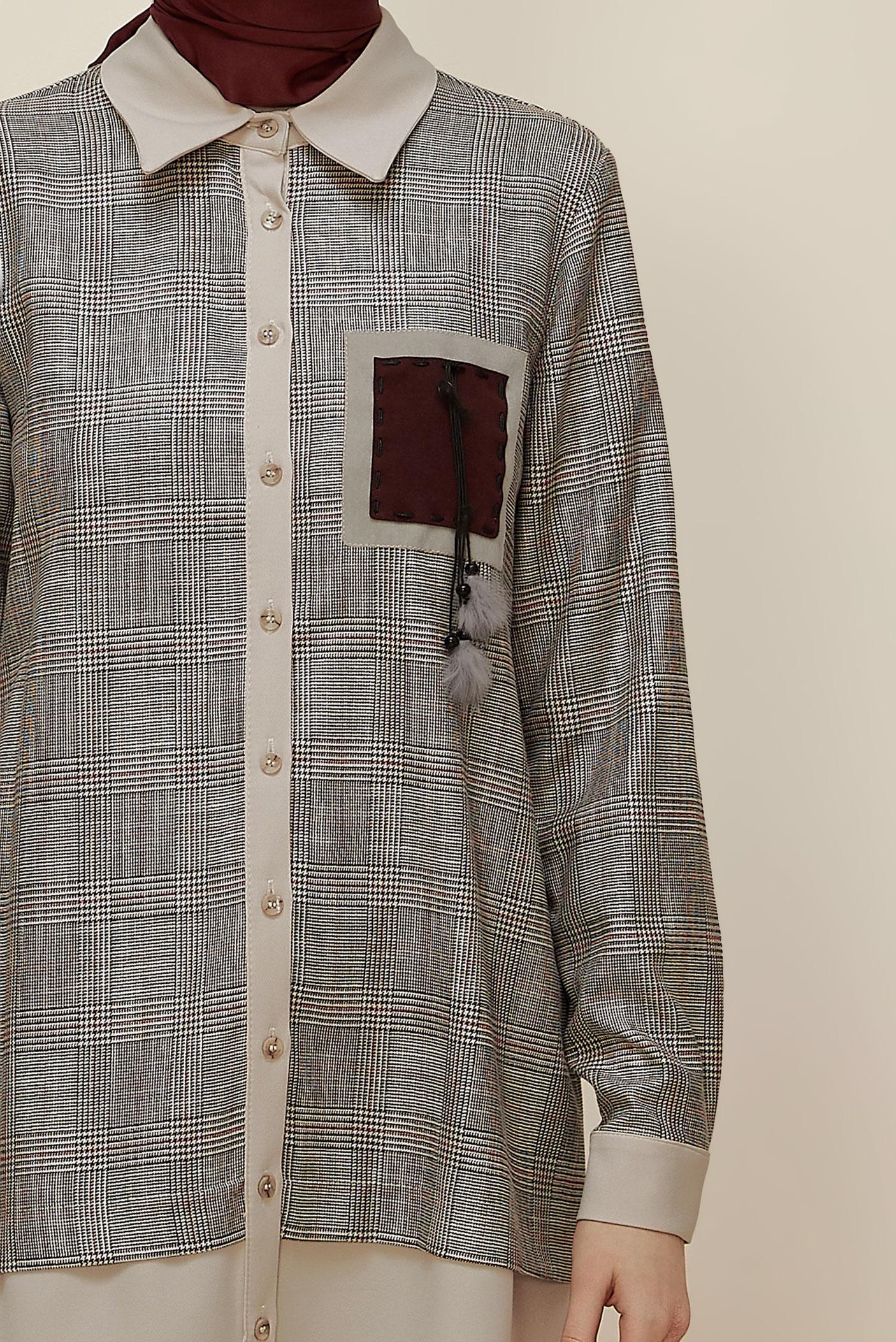 Hijab clothing BLACK SHIRT COLLAR TUNIC 45934