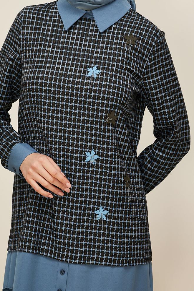 Hijab clothing BLUE 45937-1 DECOFAST 12120 TUNİK 38-44 TEK40 - ALVİNA