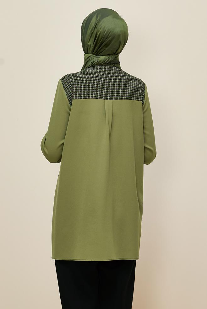 Tesettür giyim YEŞİL 45941 43961 TUNİK 38-46 TEK40 - ALVİNA