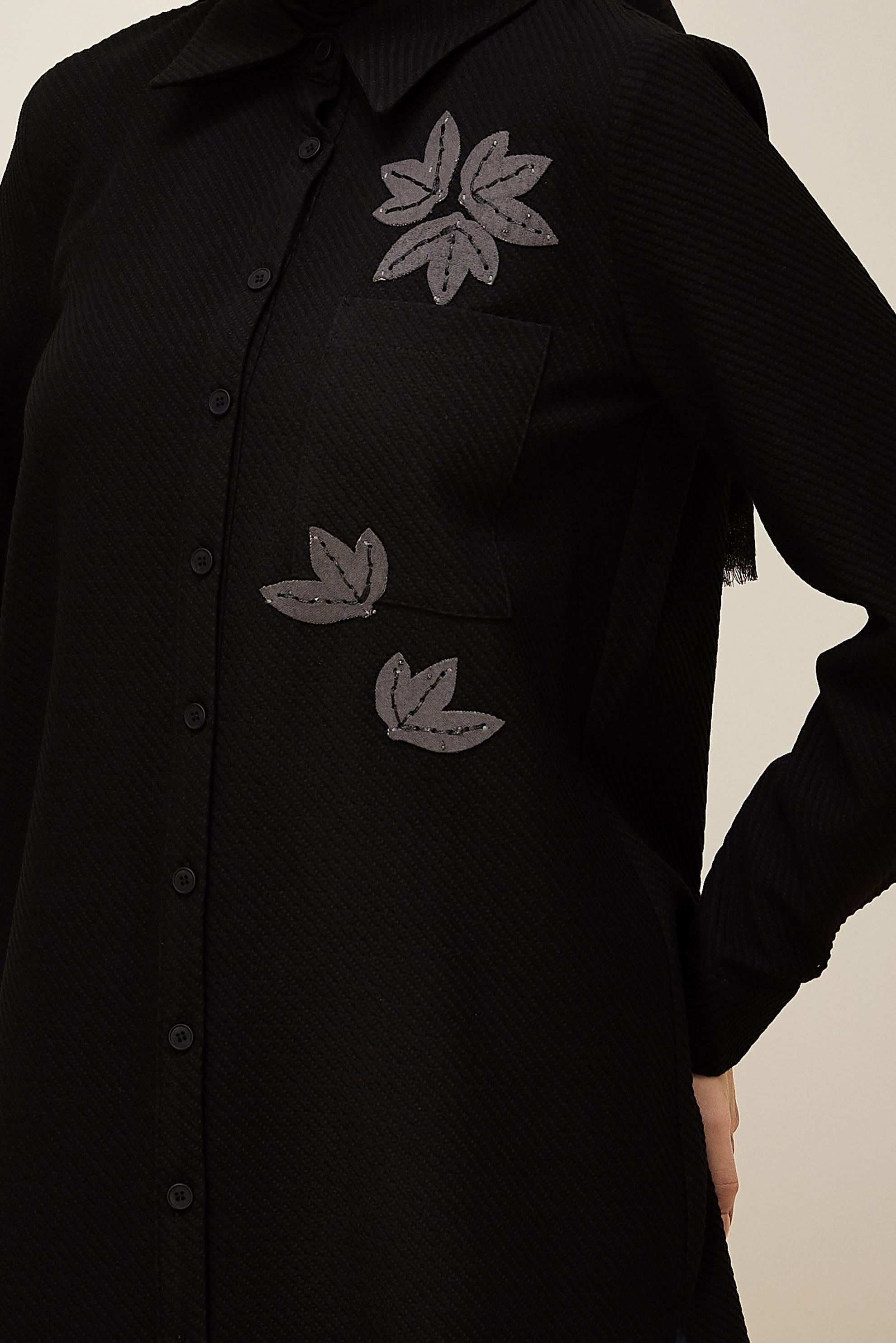 Hijab clothing BLACK 45943 17707 TUNİK 38-46 TEK 40